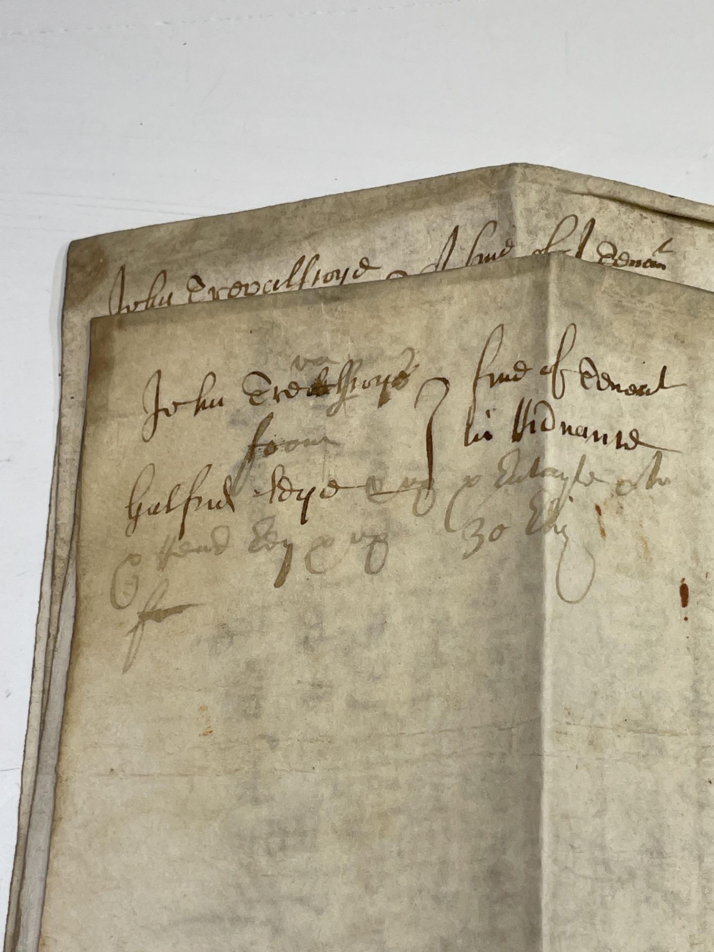 ENYS-GALPIN Two rare Elizabethan Indentures dated 1588. Condition: please request a condition report - Image 4 of 11