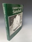 LEN BURGE. 'Cornish Church Sundials.' Original cloth, unclipped dj, ex-libris stamp, spotting to