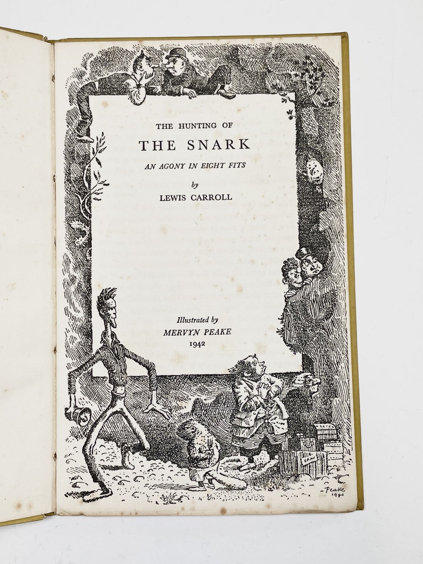 MERVYN PEAKE ILLUSTRATIONS. 'The Hunting of the Snark.' Two copies in fair/good condition. Lacking - Image 4 of 7