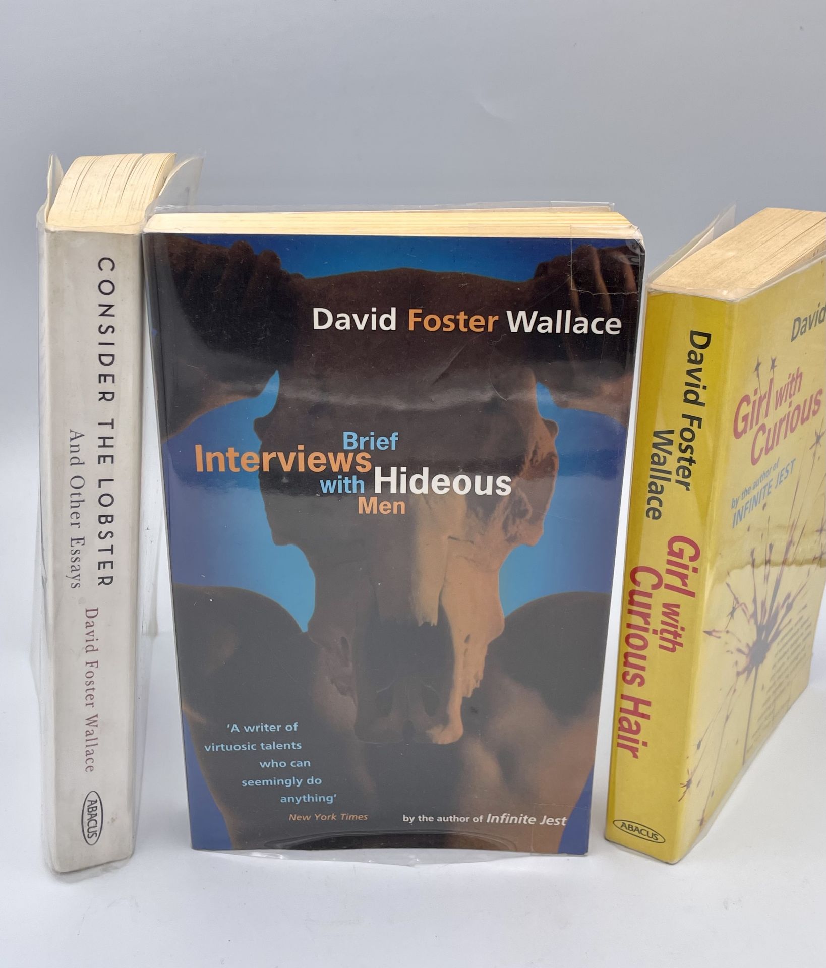 DAVID FOSTER WALLACE. 'Girl with Curious Hair.' First UK edition, limpback, toning to pages, Abacus, - Image 7 of 7