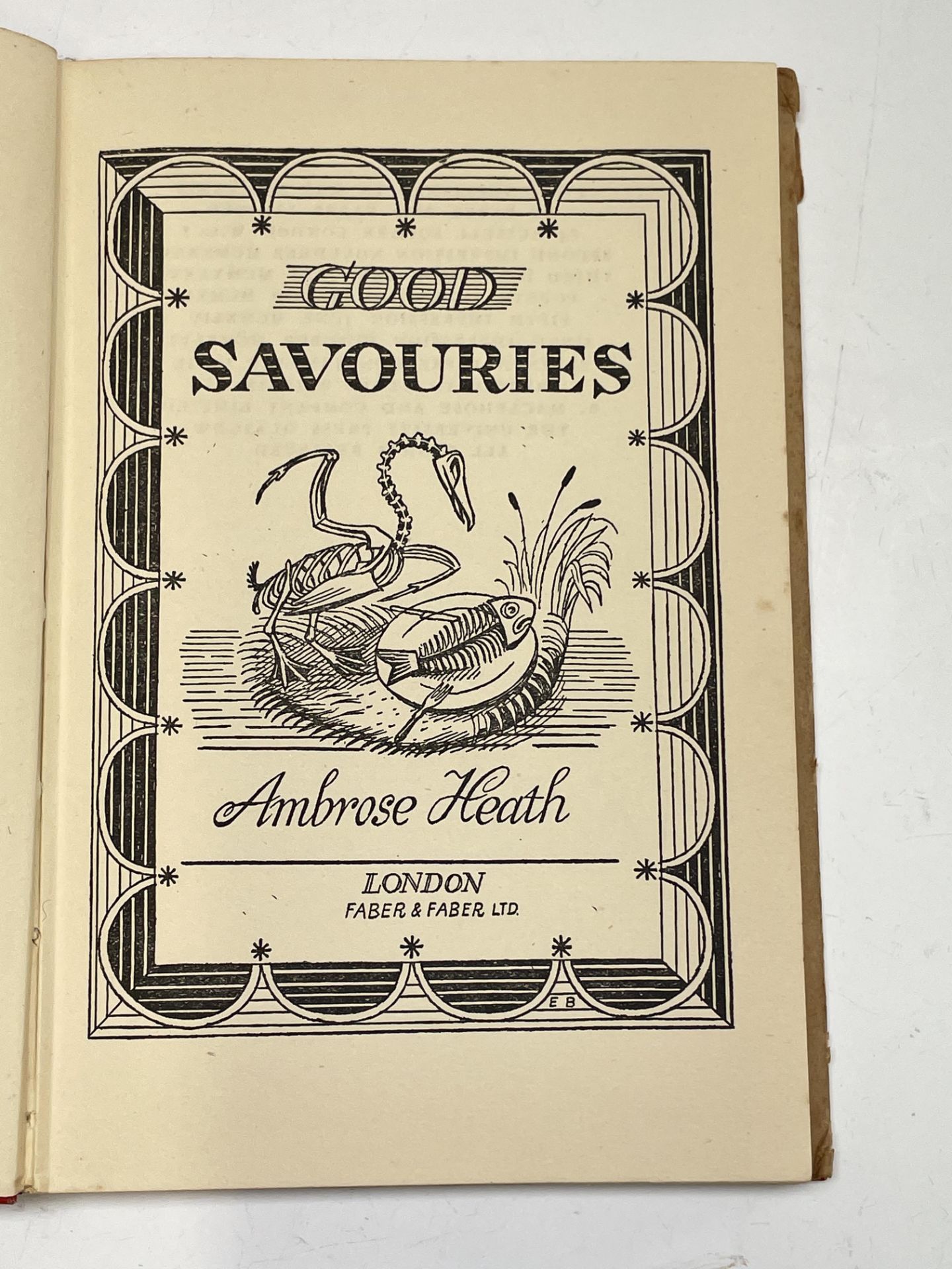 AMBROSE HEATH. 'Good Food from the Aga.' Cover and decorations by Edward Bawden, second impression - Image 13 of 13