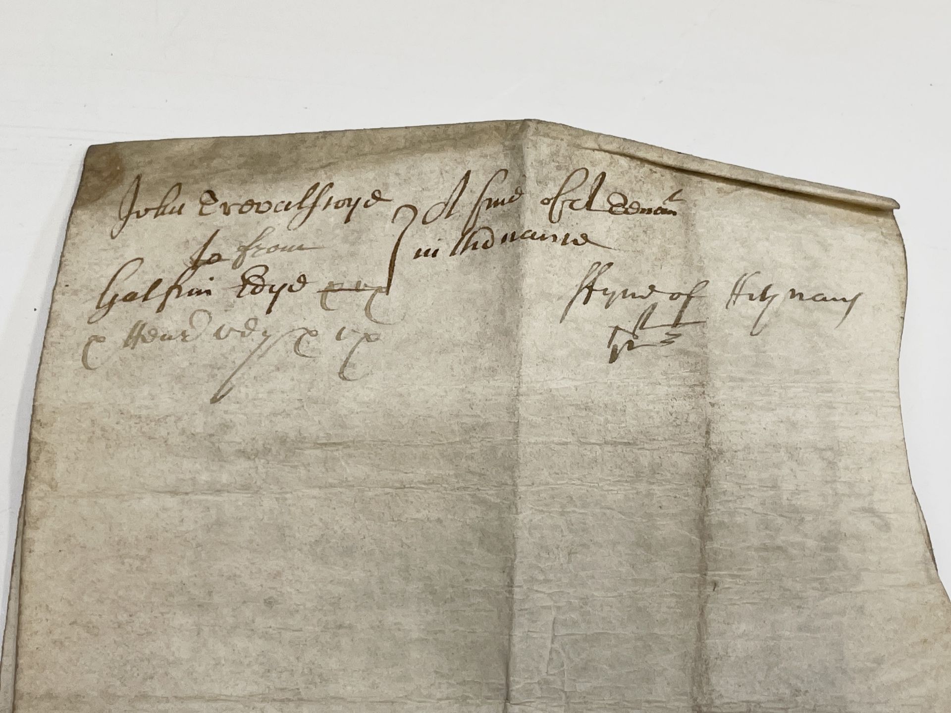 ENYS-GALPIN Two rare Elizabethan Indentures dated 1588. Condition: please request a condition report - Image 2 of 11