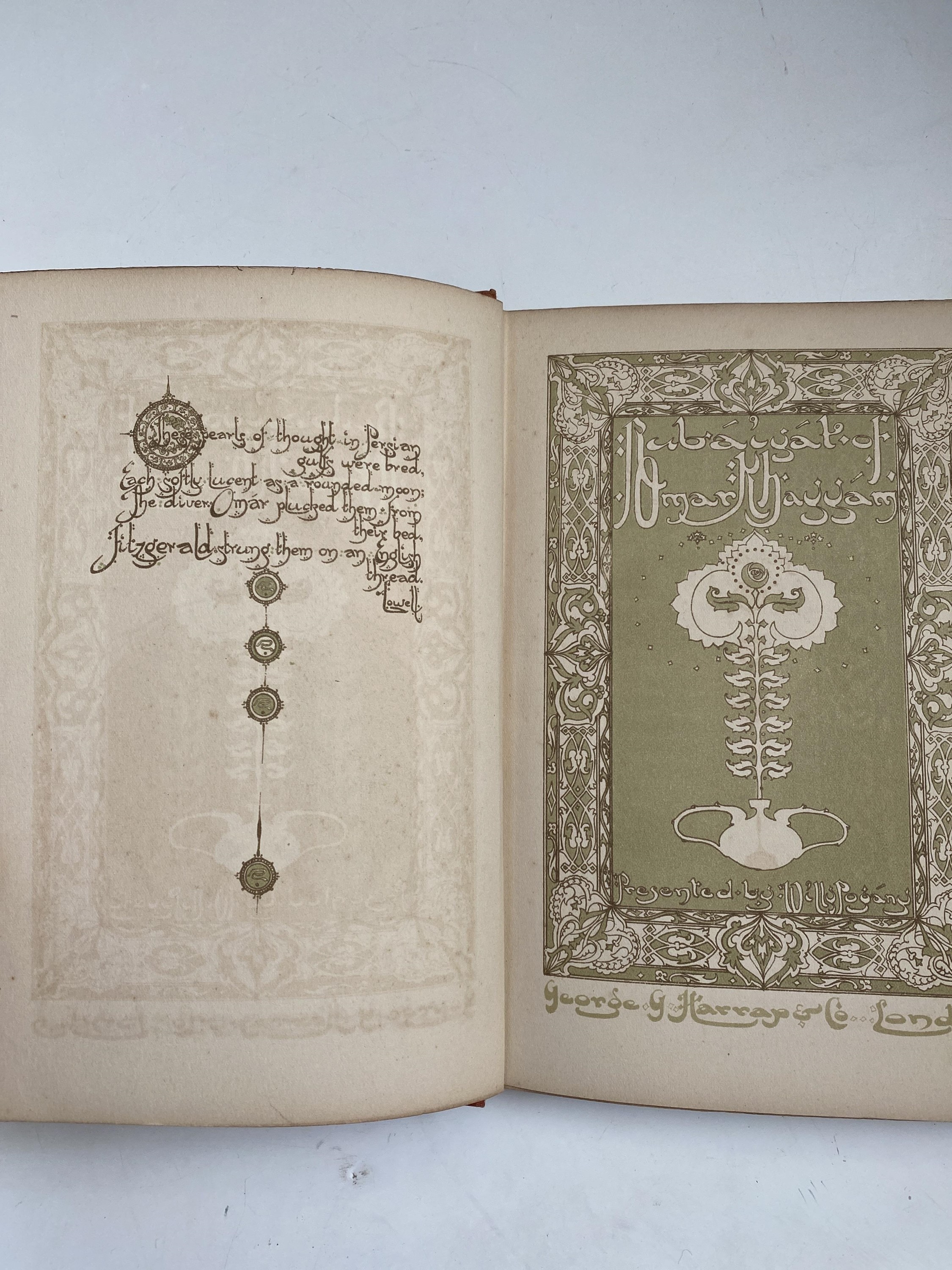 'Rubaiyat of Omar Khayyam.' Original cloth with gilt title and spine, fading to top of front board - Image 3 of 6