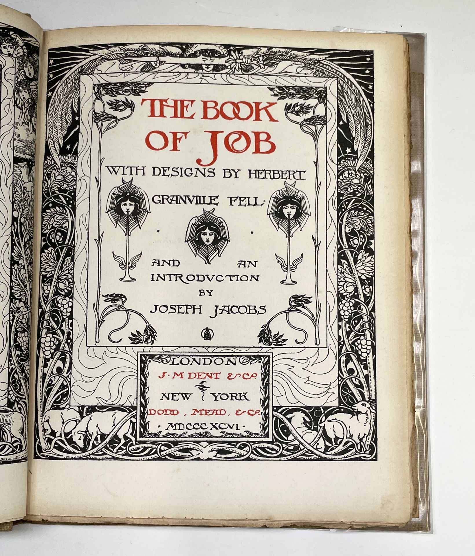 HERBERT GRANVILLE FELL. 'The Book of Job.' Introduction by Joseph Jacobs, fully illustrated with - Image 19 of 33