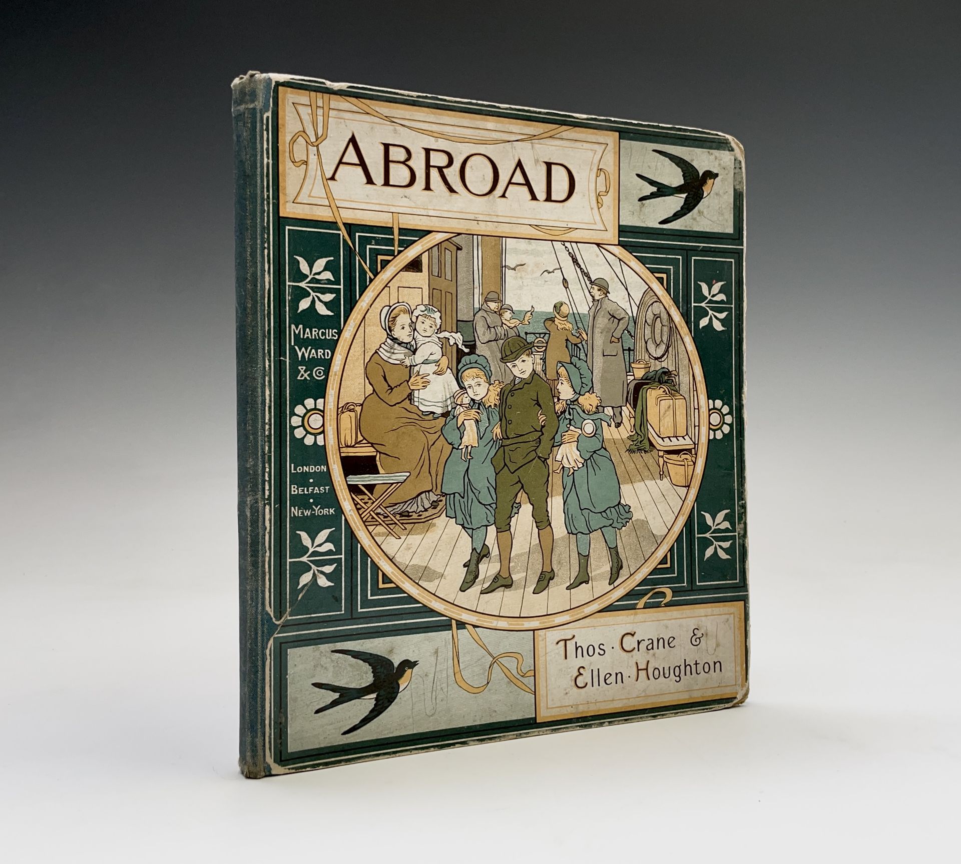 THOMAS CRANE and ELLEN HOUGHTON. 'Abroad.' Original chromo plates and illustrations, original