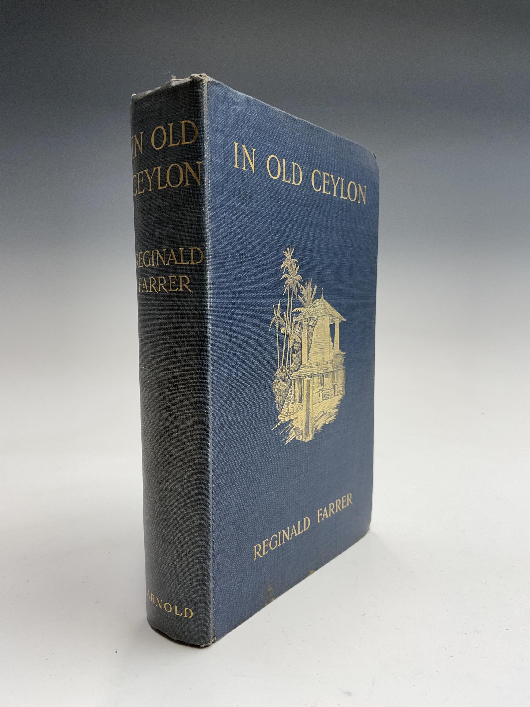 REGINALD FARRER. 'In Old Ceylon.' First edition, original decorative gilt cloth, leaves uncut with - Image 15 of 16