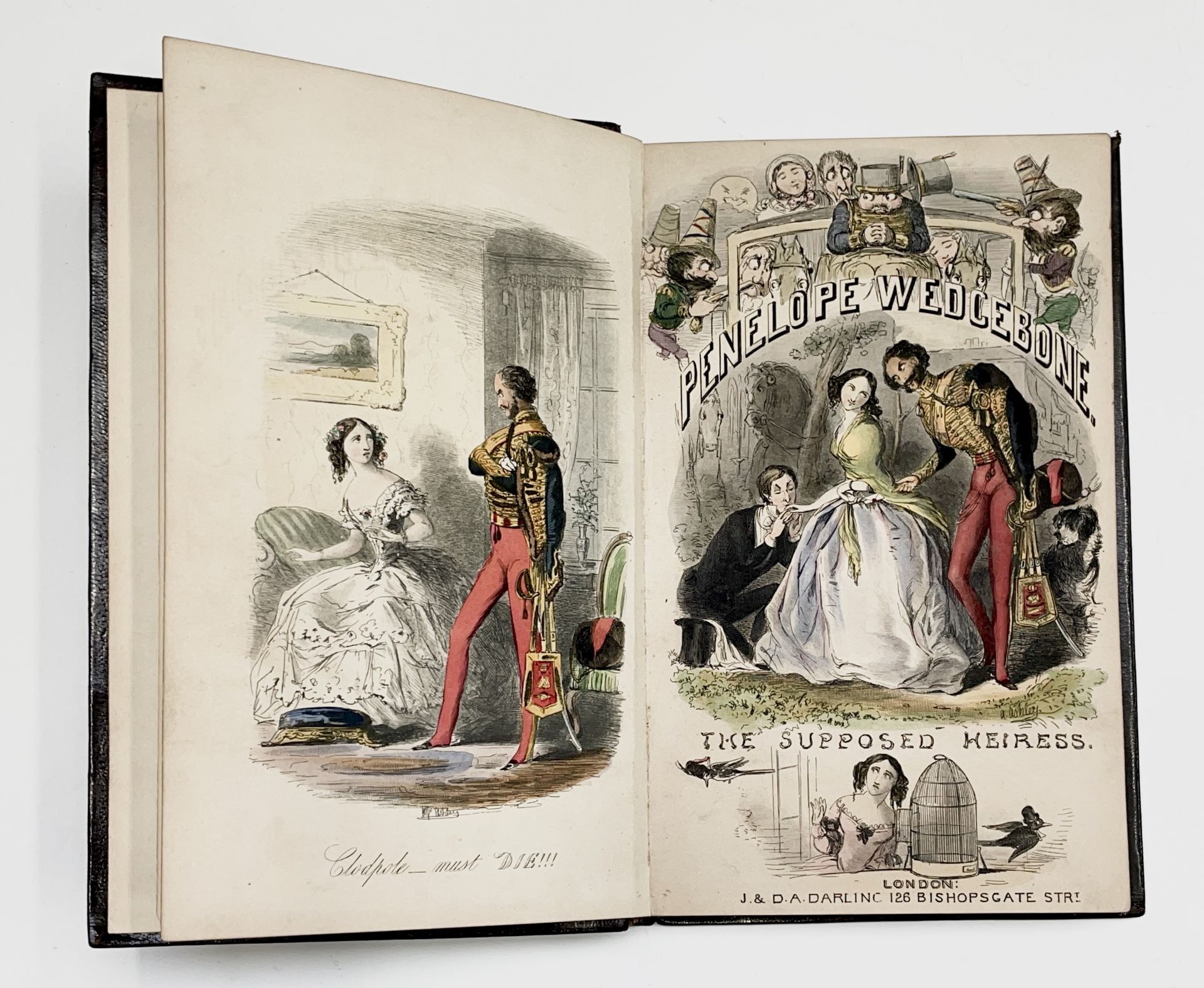 LIEUT-COL HORT. 'Penelope Wedgebone: The Supposed Heiress.' First Edition, eight hand-coloured - Image 7 of 8