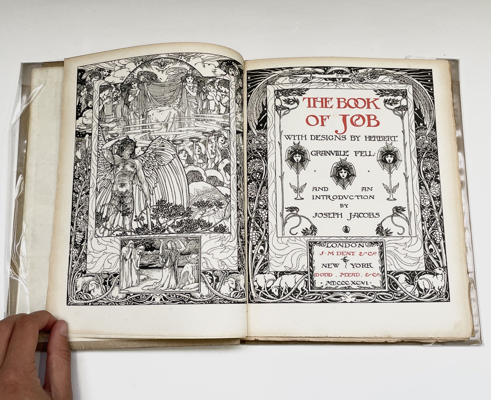 HERBERT GRANVILLE FELL. 'The Book of Job.' Introduction by Joseph Jacobs, fully illustrated with - Image 24 of 33