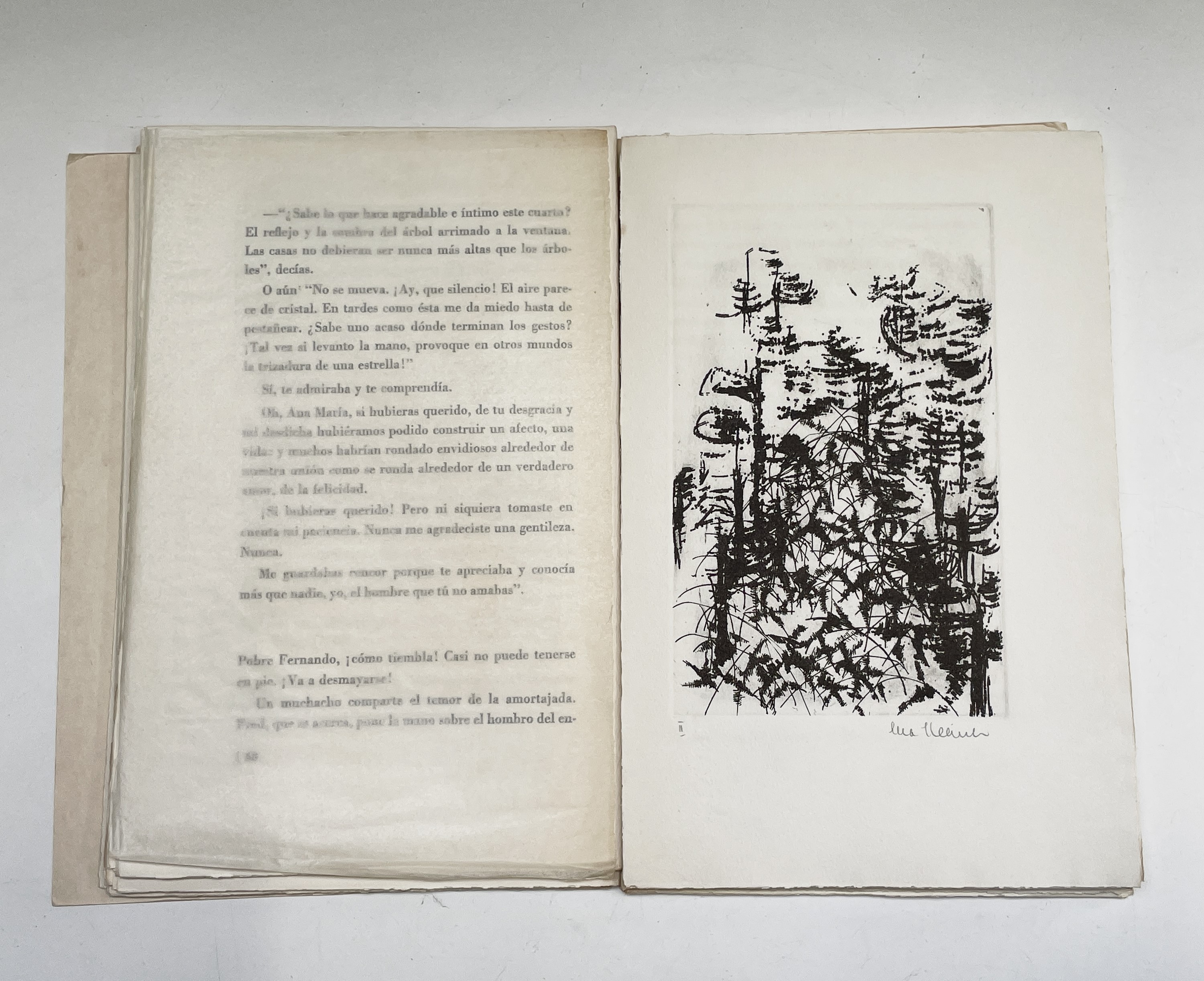 MARIA LUISA BOMBAL. 'La Amortajada.' A hundered and five uncut pages, original publishers limp - Image 4 of 5