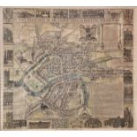 'Jacobus Millerd's Plan of Bristol, 1673.' Facsimilie, limited edition, framed and glazed, by Messrs