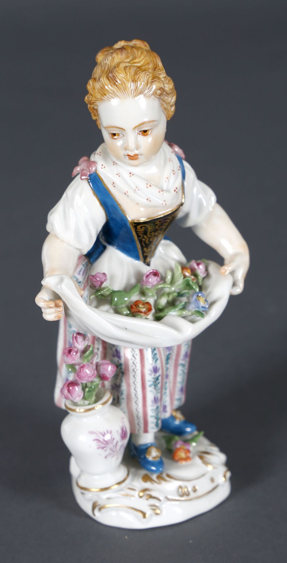 Figur Gärtnerin, Porzellan, Meißen, 2. H. 20. Jh.