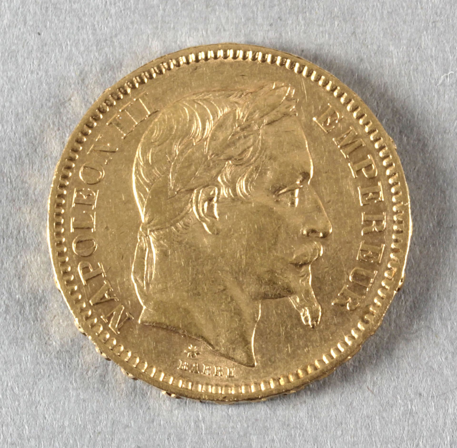Goldmünze, 20 Francs, Frankreich, 1861 A, Napoleon III.