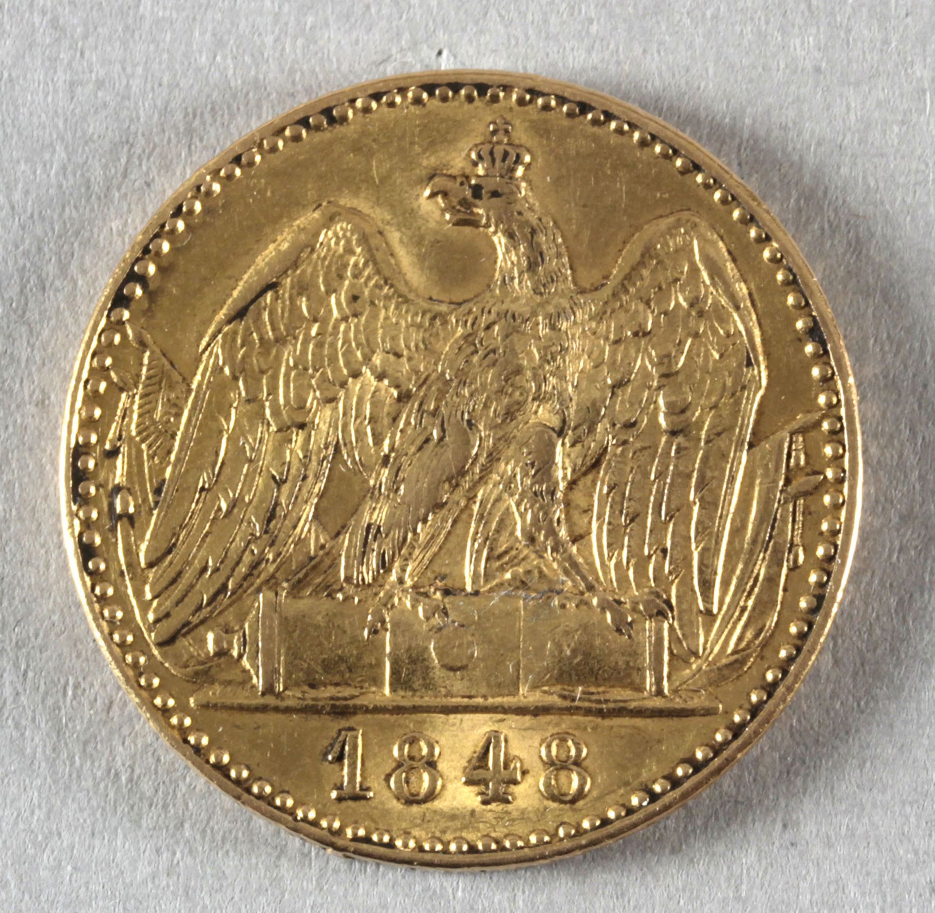 Goldmünze, Doppelter Friedrich d’Or, Preußen, 1848 A, Friedrich Wilhelm IV. - Image 2 of 2
