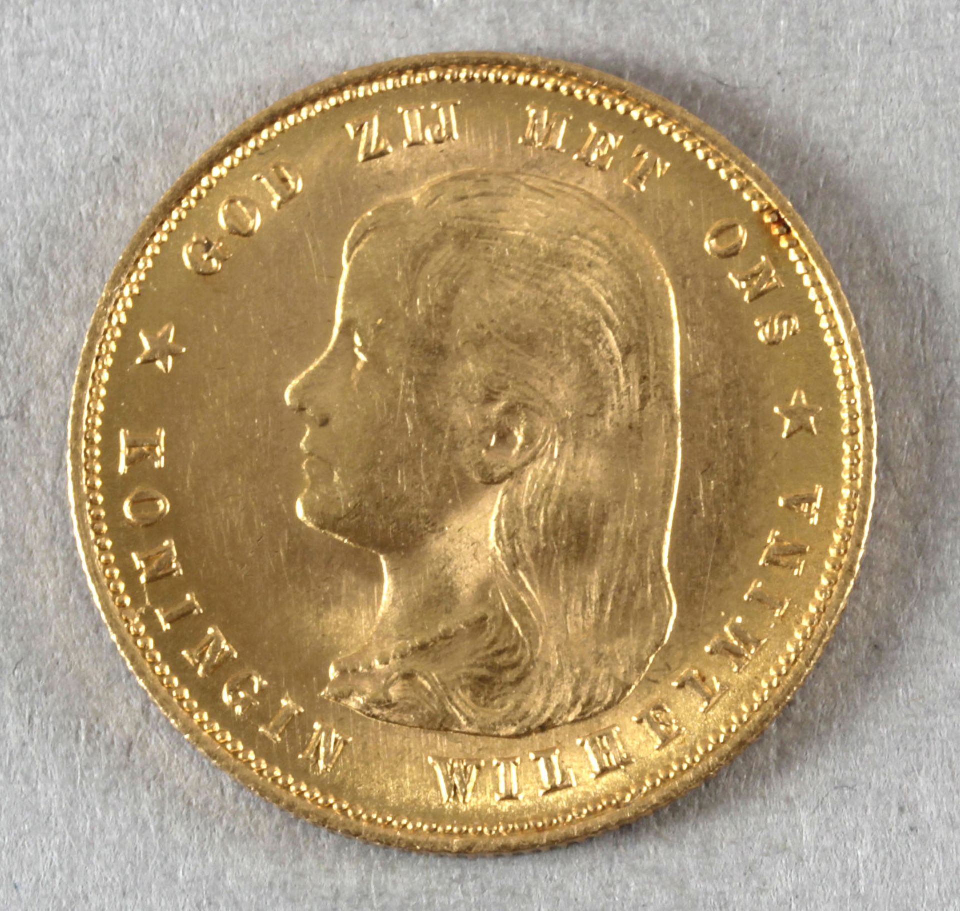 Goldmünze, 10 Gulden, Niederlande, 1897, Wilhelmina