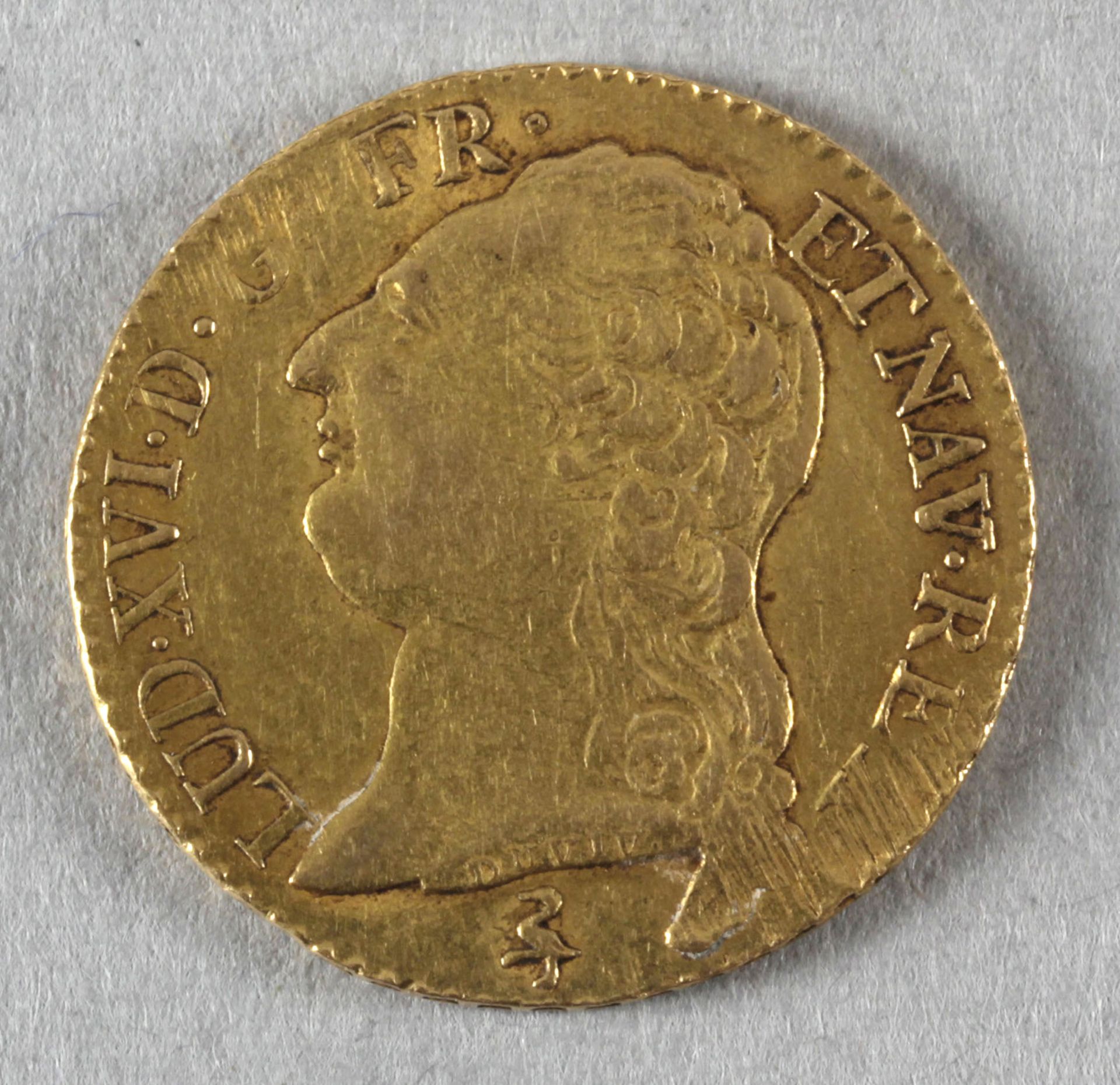 Goldmünze, 1 Louis d’Or, Frankreich, 1786 A, Ludwig XVI.