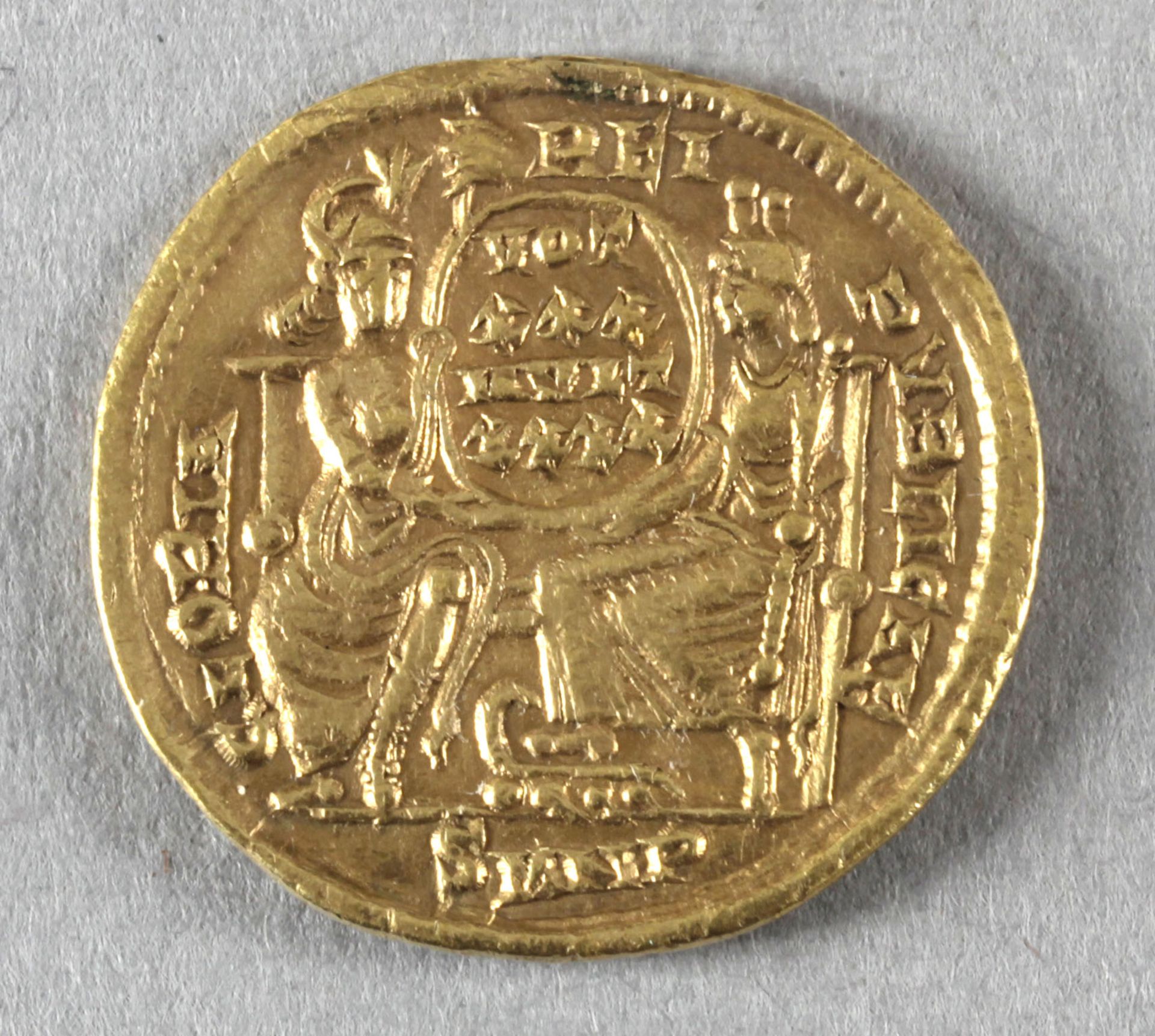 Antike römische Goldmünze (Solidus), Constantius II. - Image 2 of 2