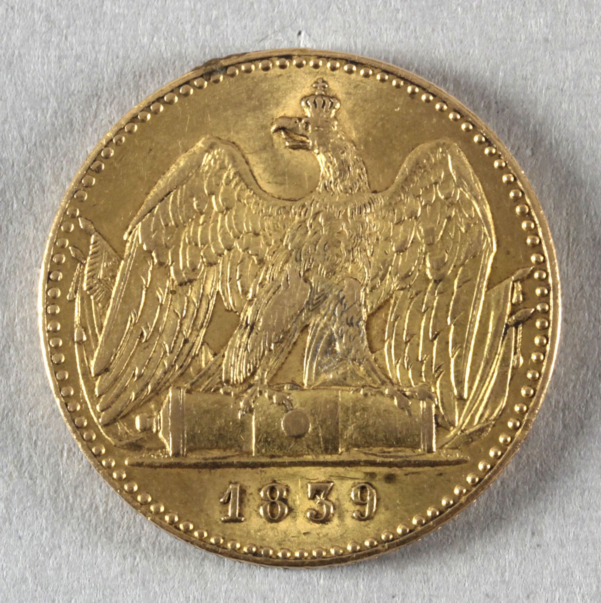 Goldmünze, Doppelter Friedrich d’Or, Preußen, 1839 A, Friedrich Wilhelm III. - Image 2 of 2
