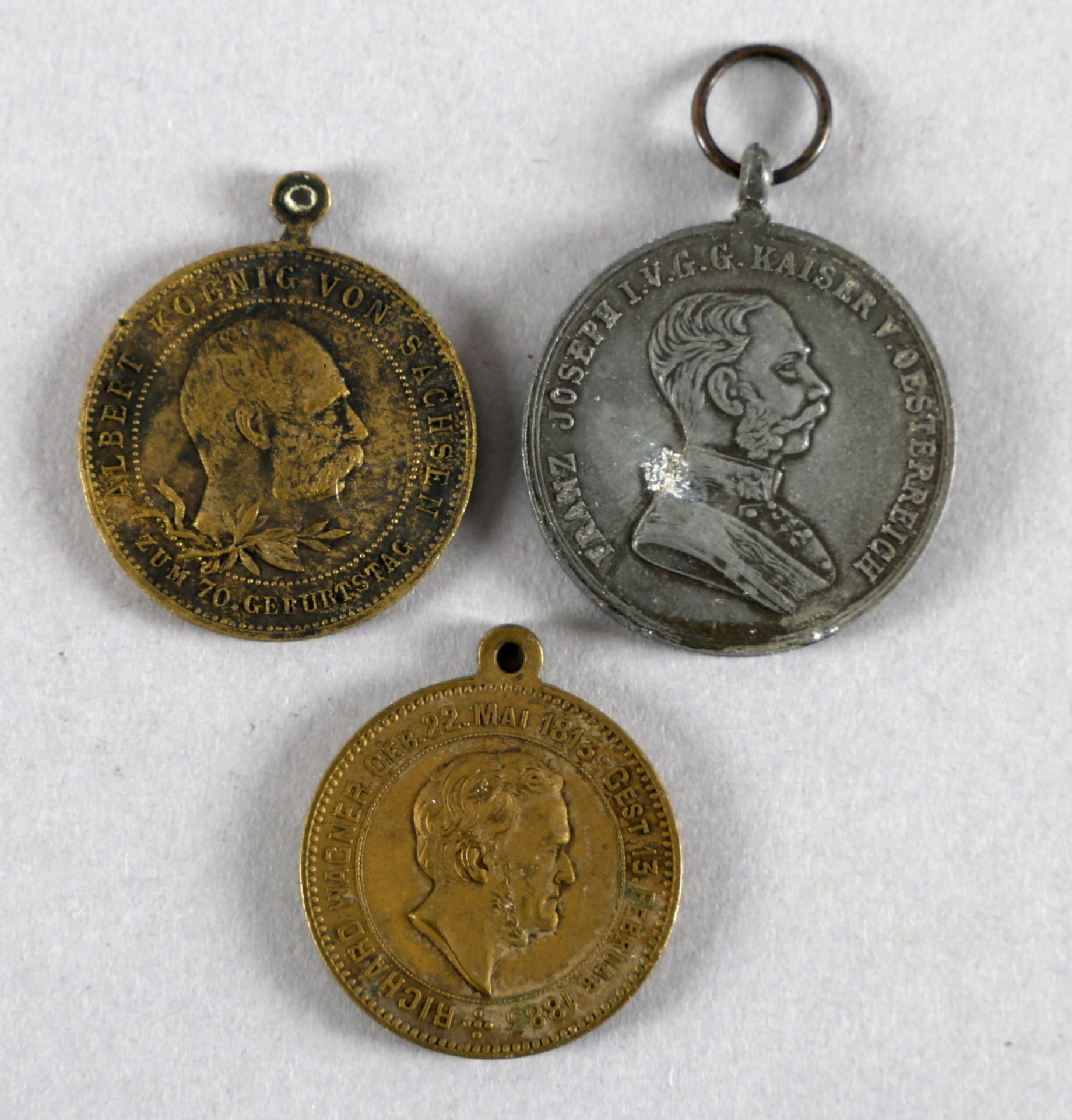 3 deutsche u. österreichische Medaillen