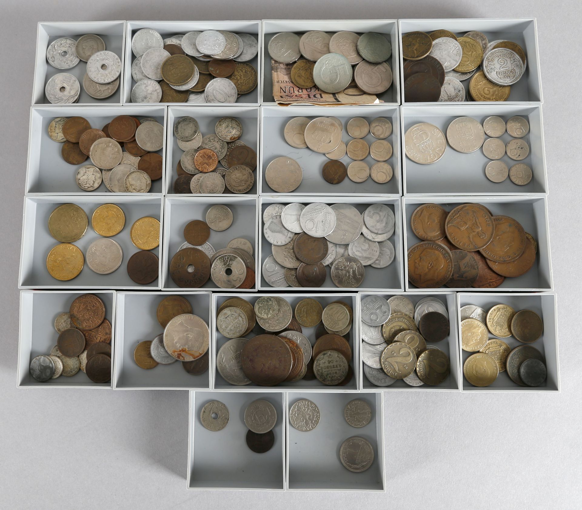 Sammlung Münzgeld europ. Länder, ca. 250 Stück
