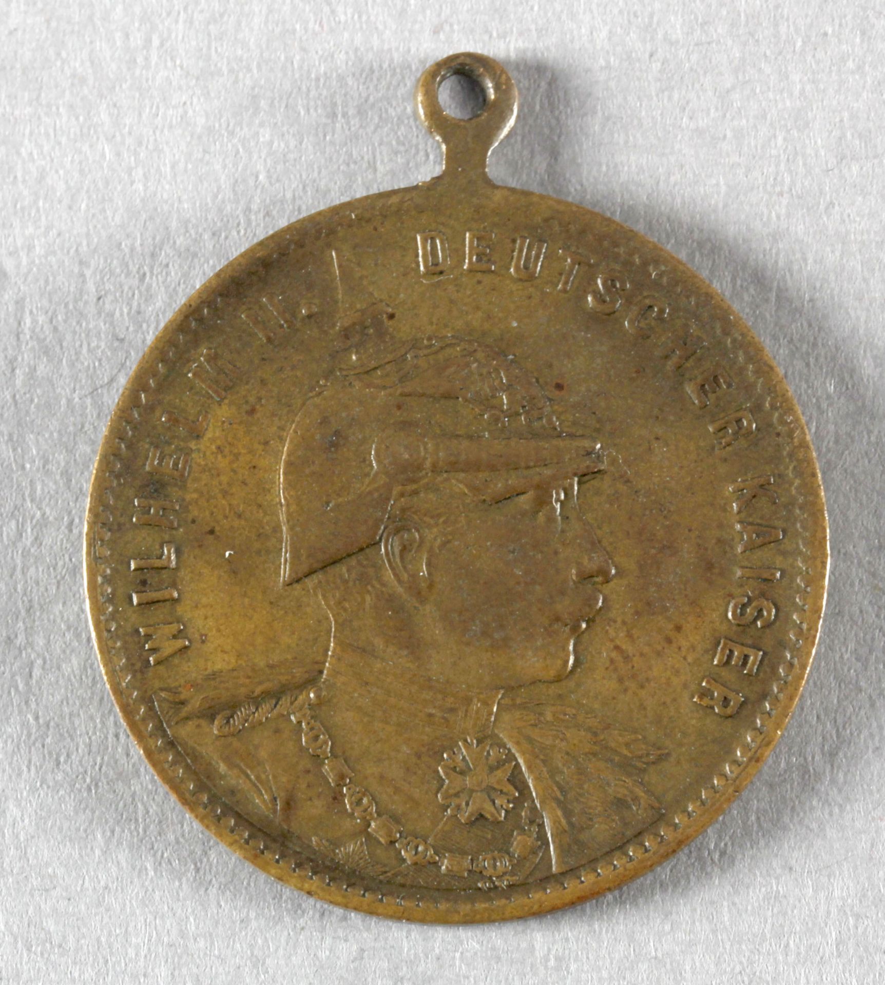 Tragbare Medaille Wilhelm II. Deutscher Kaiser 'Zur Erinnerung an die Kaiserparade in Metz den 23. A