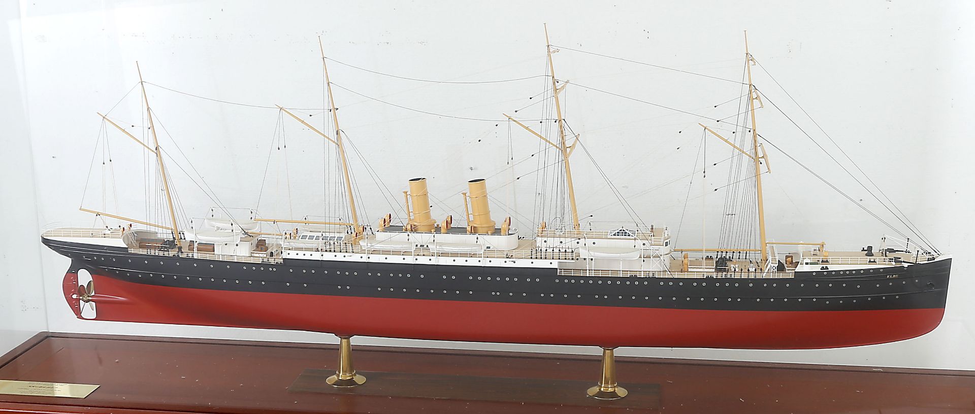 Schiffsmodell SS 'Elbe' (NDL 1881), Maßstab 1:100 - Image 2 of 5