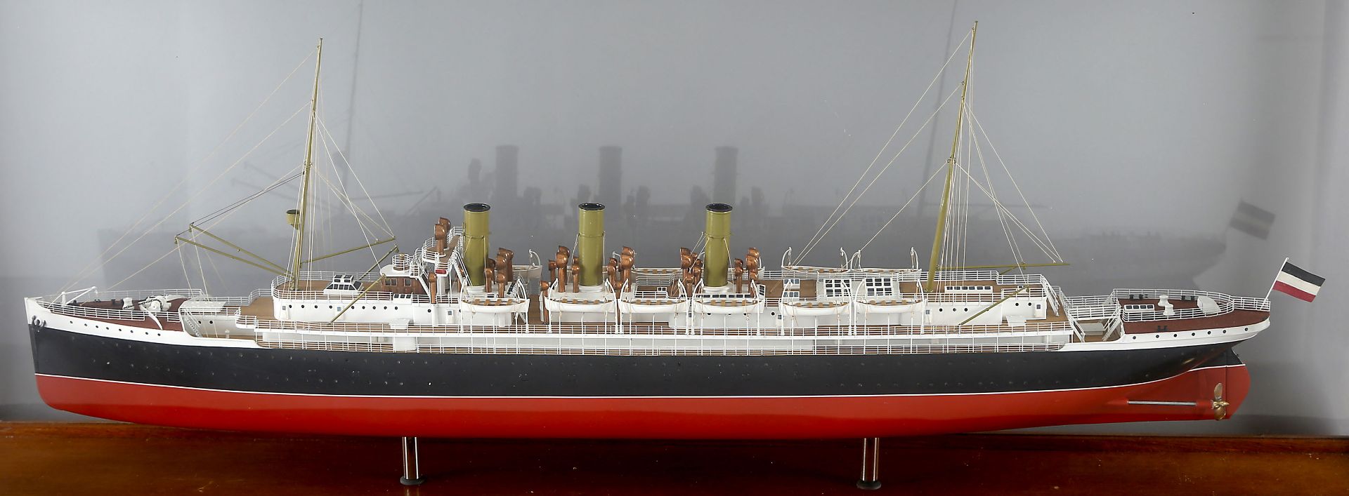 Schiffsmodell 'Augusta Victoria' (Hapag 1888), Maßstab 1:150