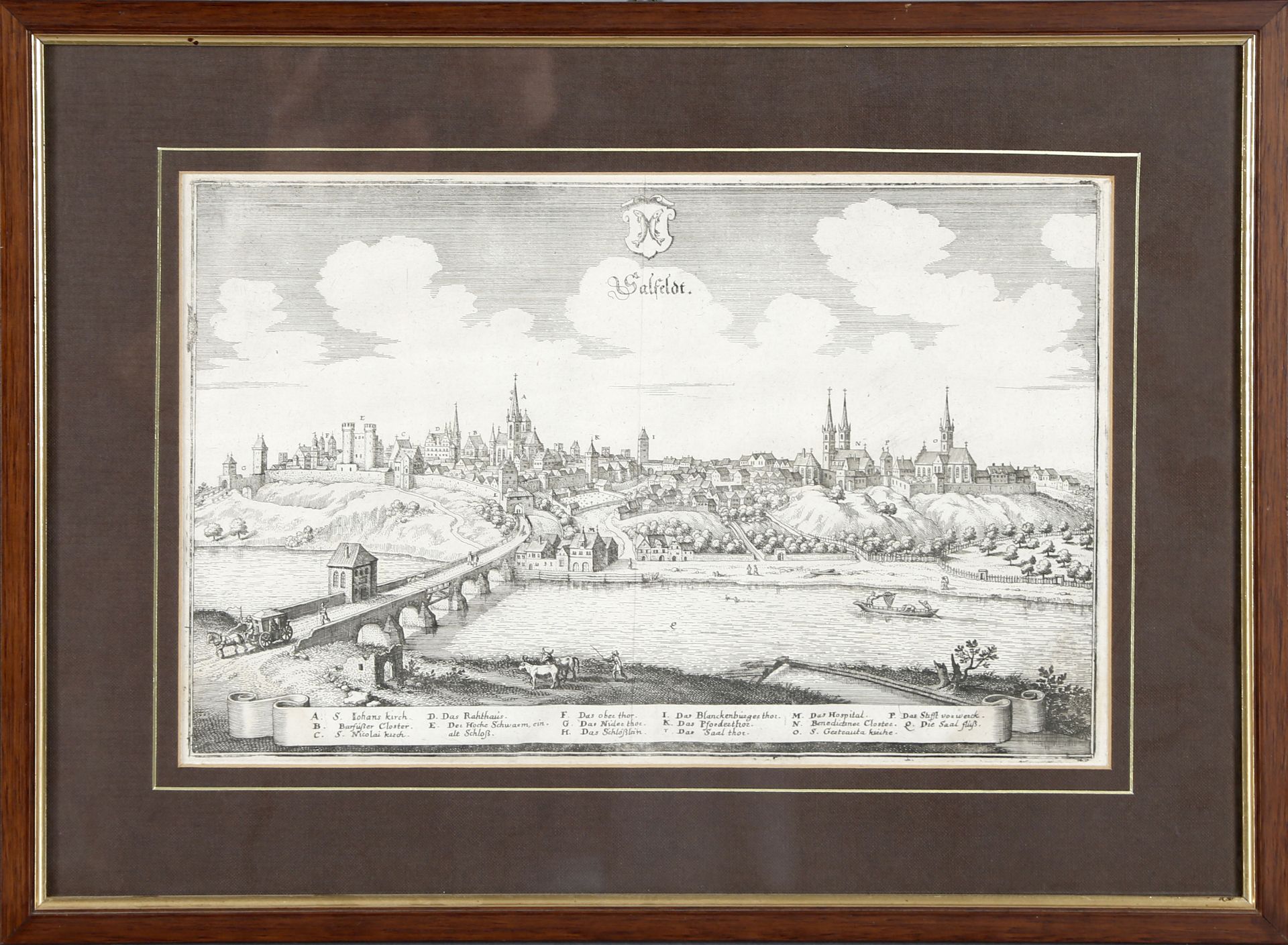 Ansicht von Saalfeld, 1650