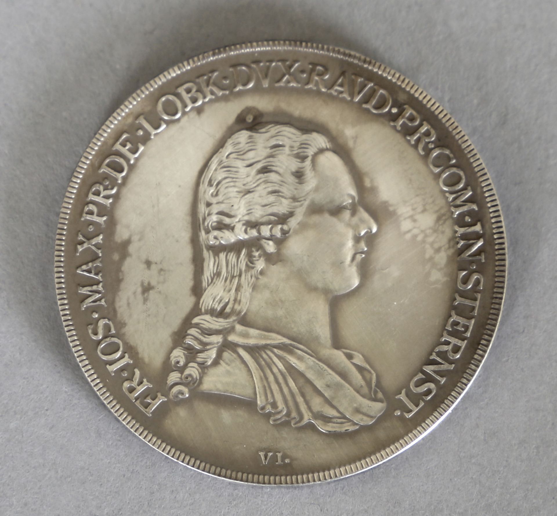 Silbermünze, Lobkowitz Taler, 1794 Wien, Franz Joseph Maximilian (1784-1816)