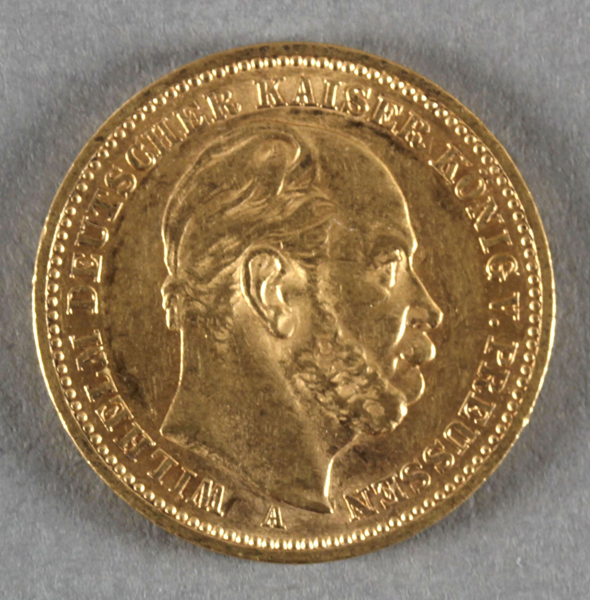 Goldmünze, 20 Mark, 1886 A, Wilhelm I. (Preußen)