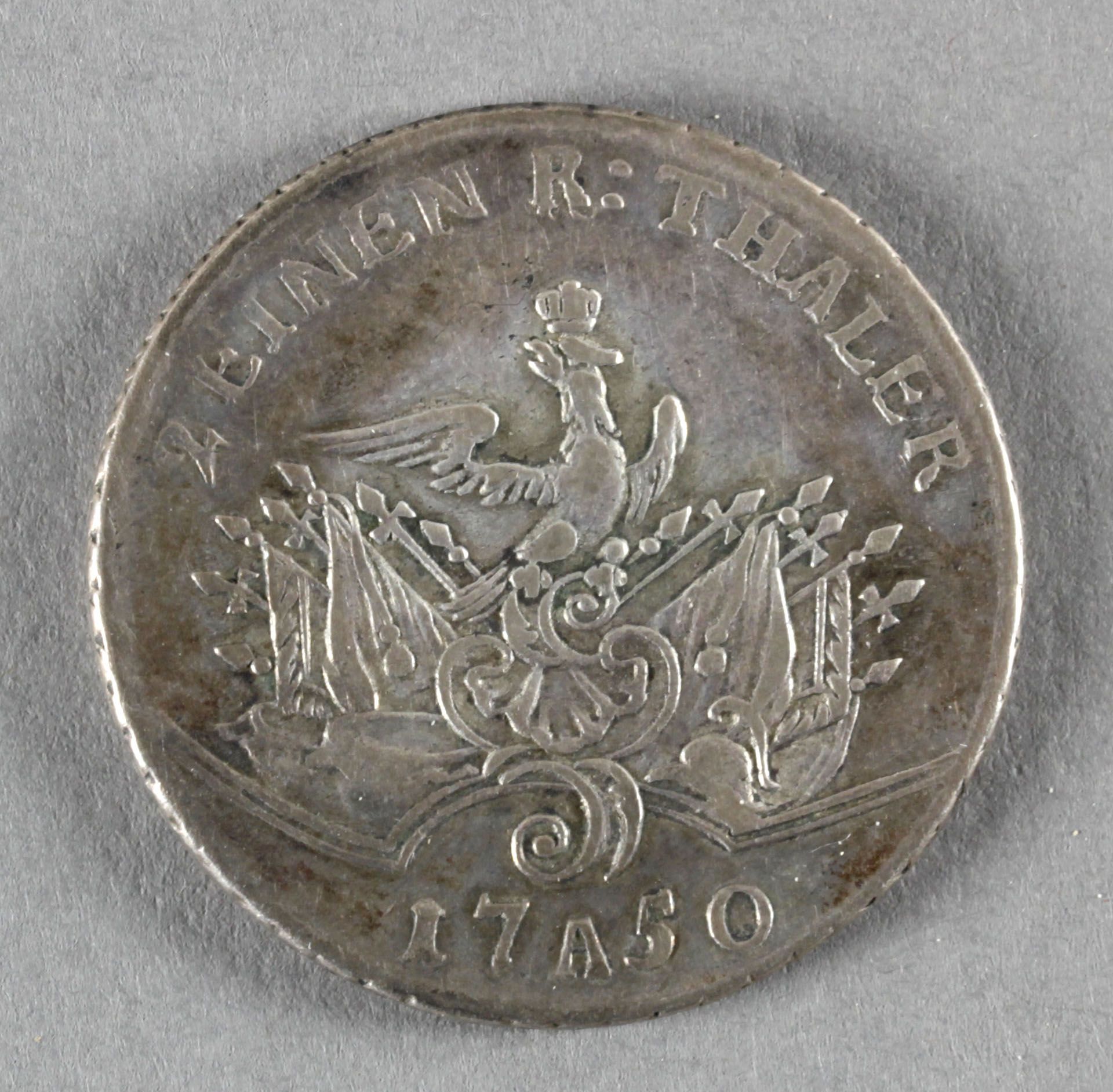 1/2 Taler, 1750 A, Brandenburg-Preußen, Friedrich II. - Image 2 of 2