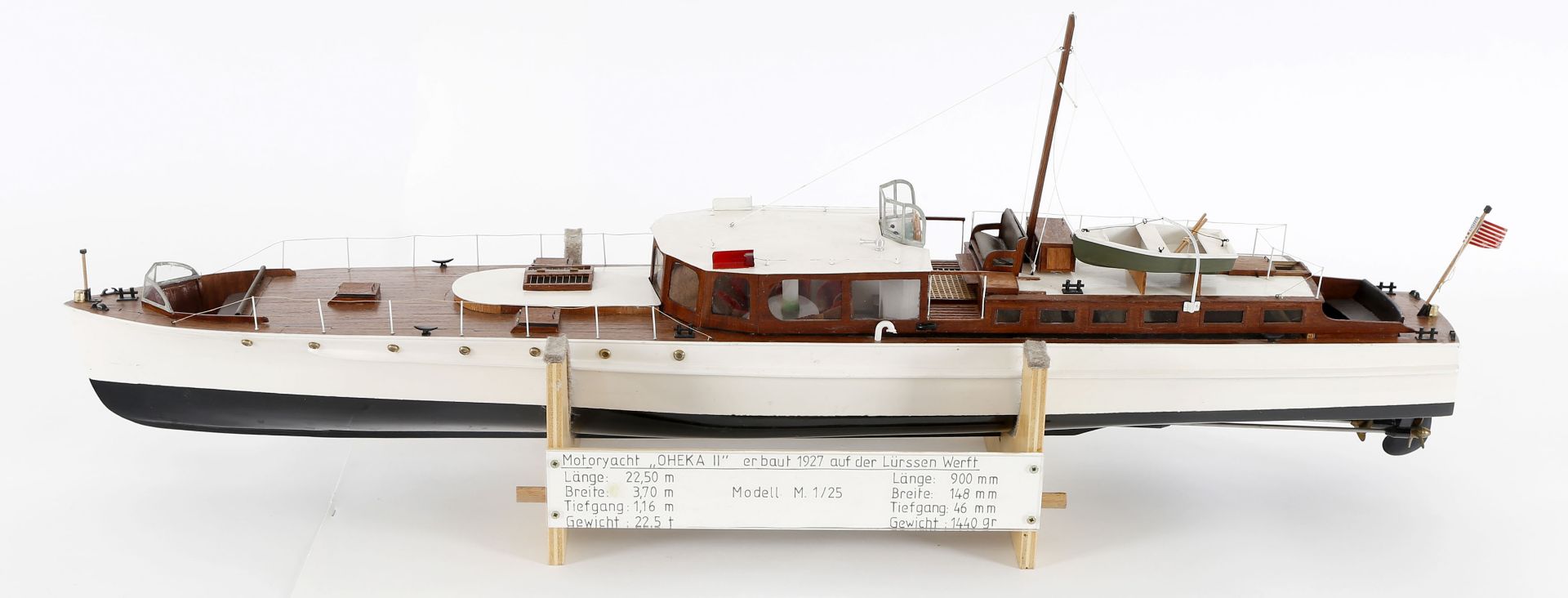 Modell der Motoryacht 'OHEKA II' (Otto Hermann Kahn)