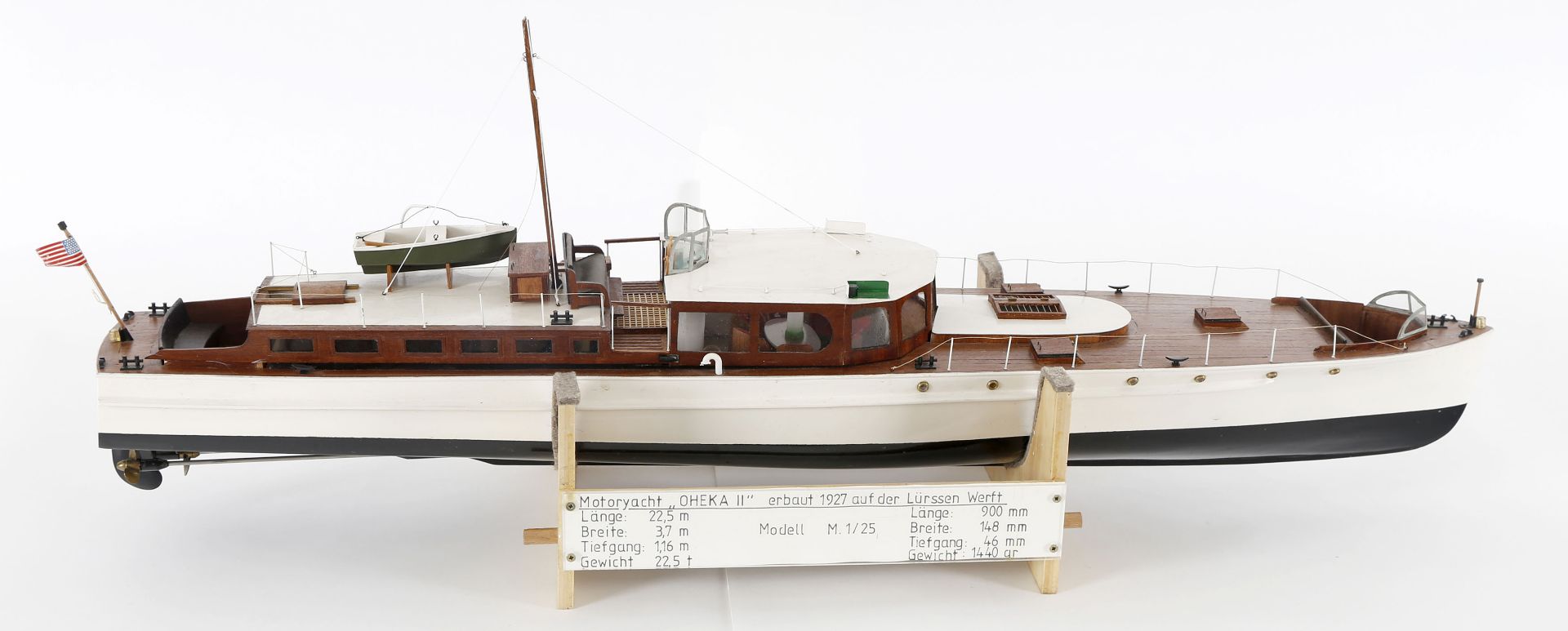 Modell der Motoryacht 'OHEKA II' (Otto Hermann Kahn) - Image 5 of 5