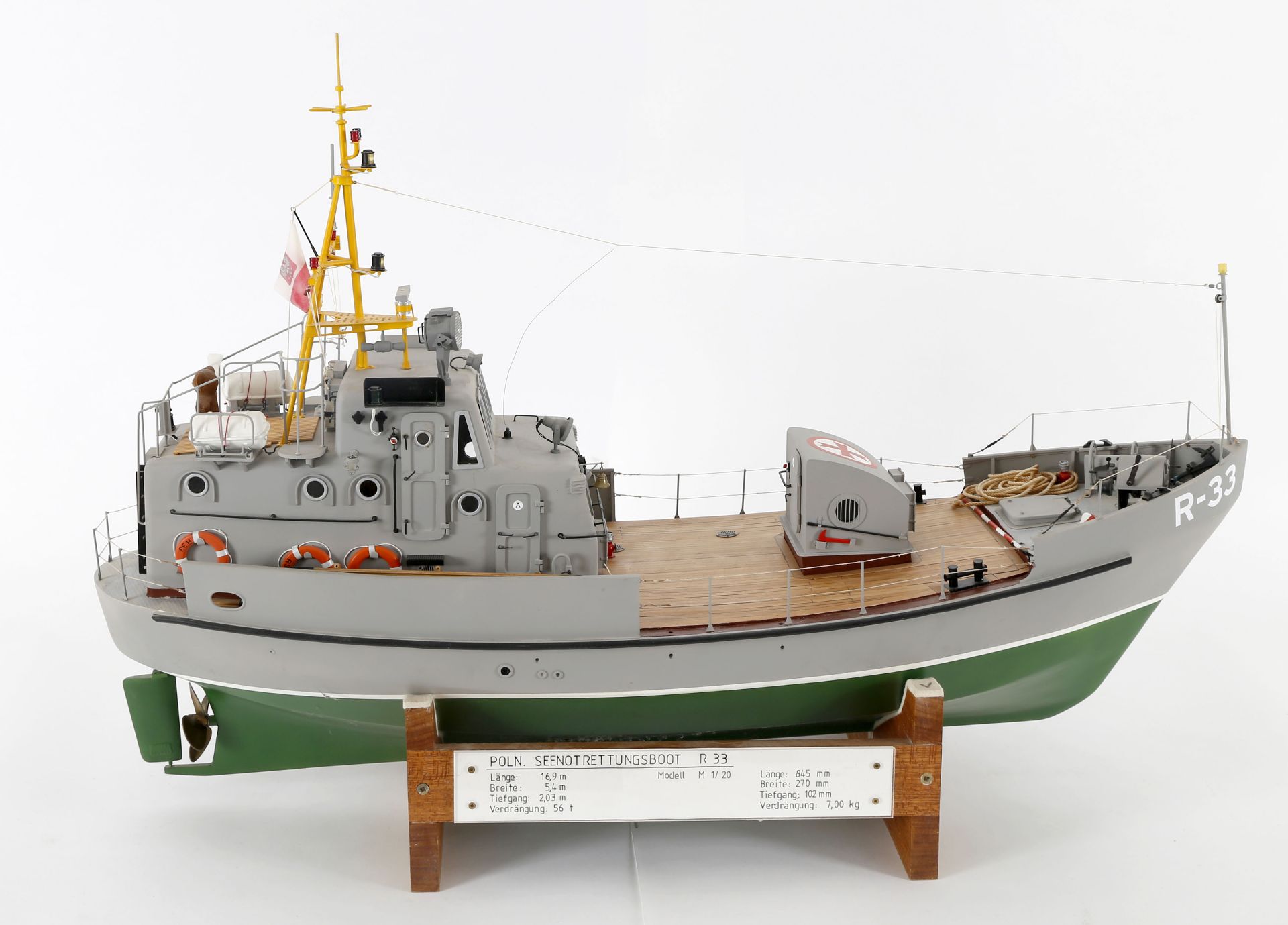 Modell des polnischen Rettungsbootes 'R 33' - Image 7 of 7