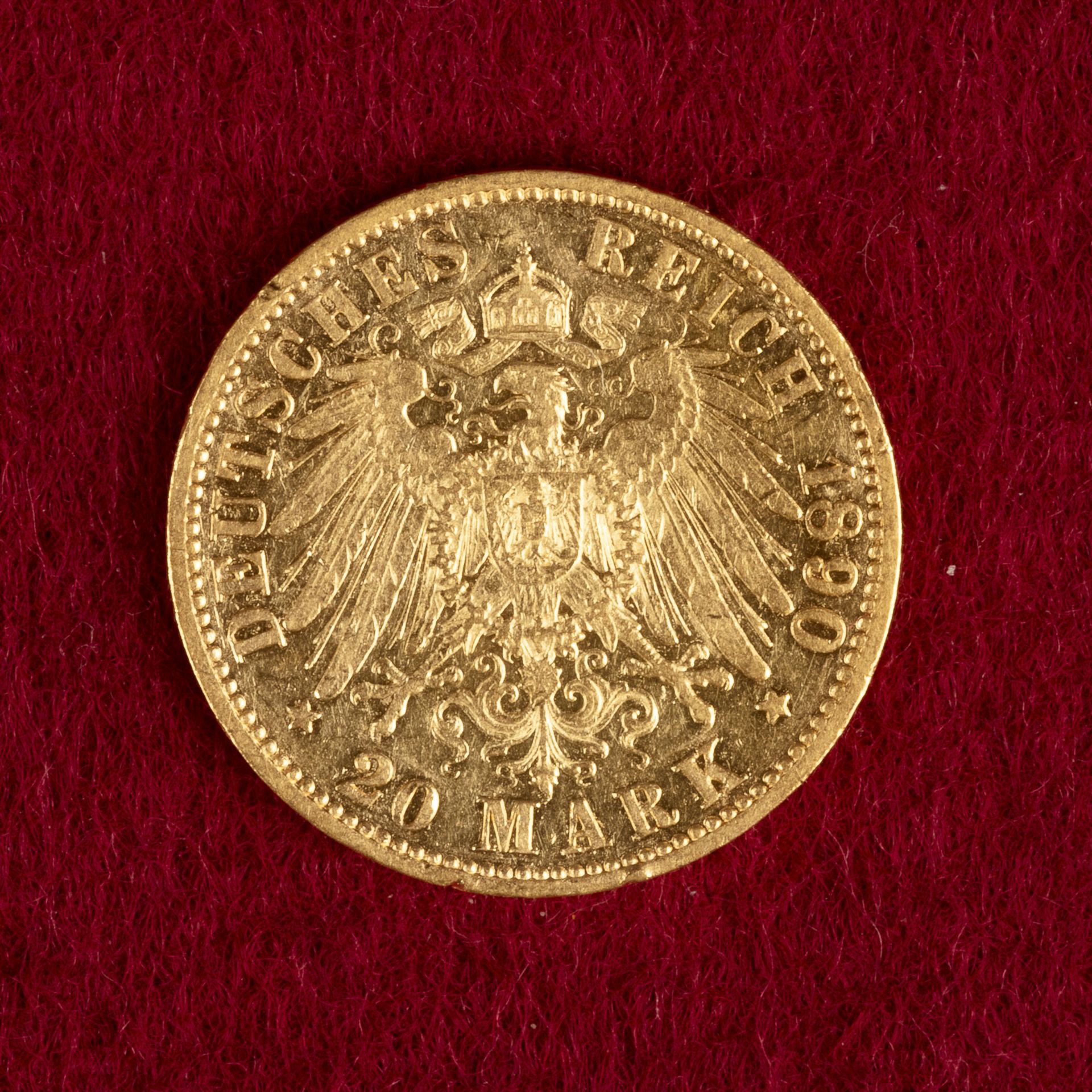 Goldmünze, 20 Mark, 1890 A, Wilhelm II. (Preußen)