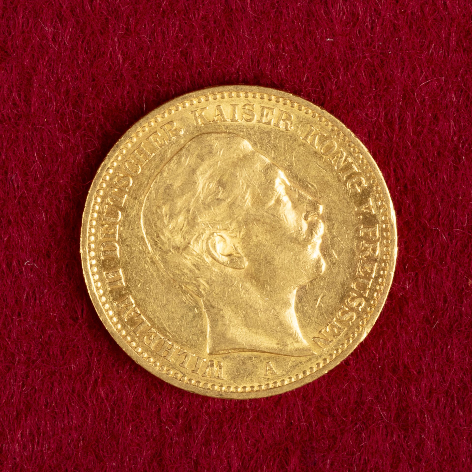 Goldmünze, 20 Mark, 1898 A, Wilhelm II. (Preußen) - Image 2 of 2