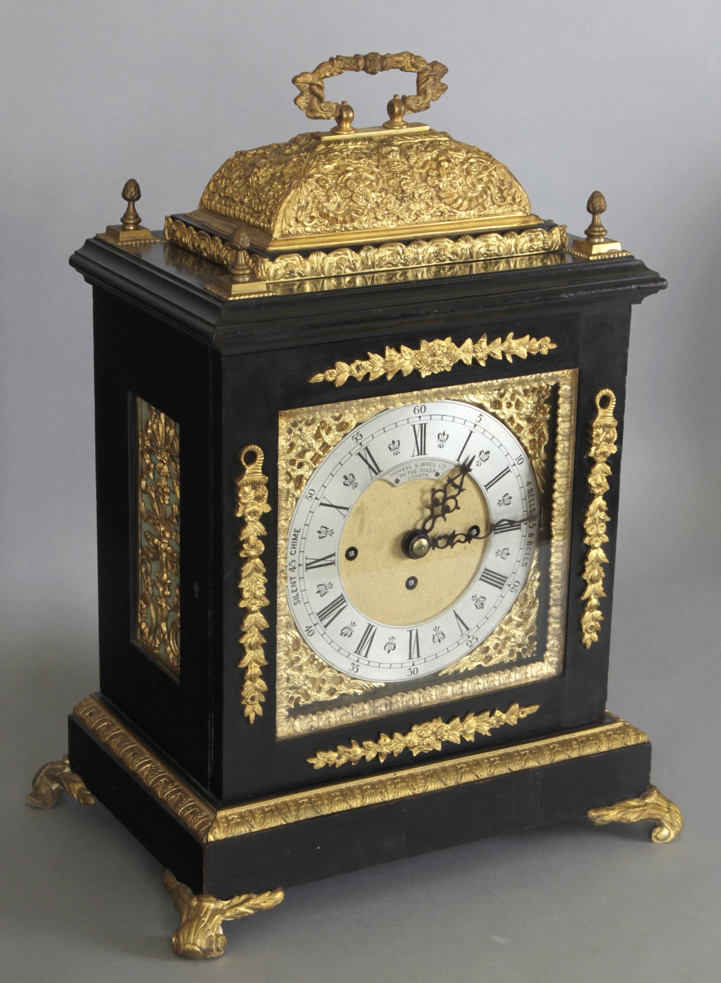 Bracket-Clock mit Carillon, England, Mitte 20. Jh., Howell & James Ltd., London - Image 2 of 4