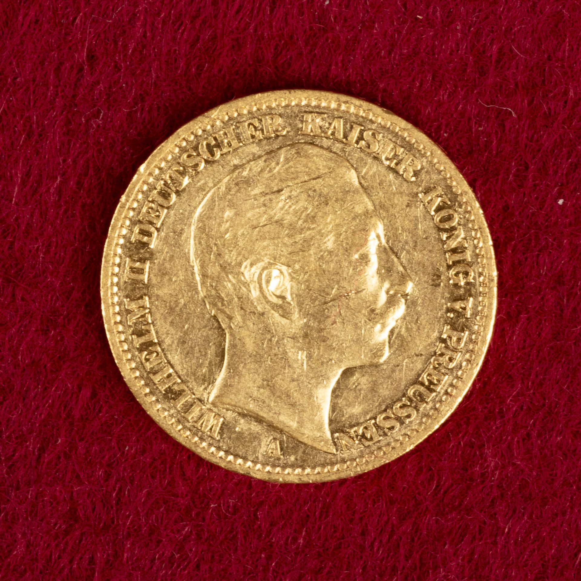 Goldmünze, 20 Mark, 1890 A, Wilhelm II. (Preußen) - Image 2 of 2