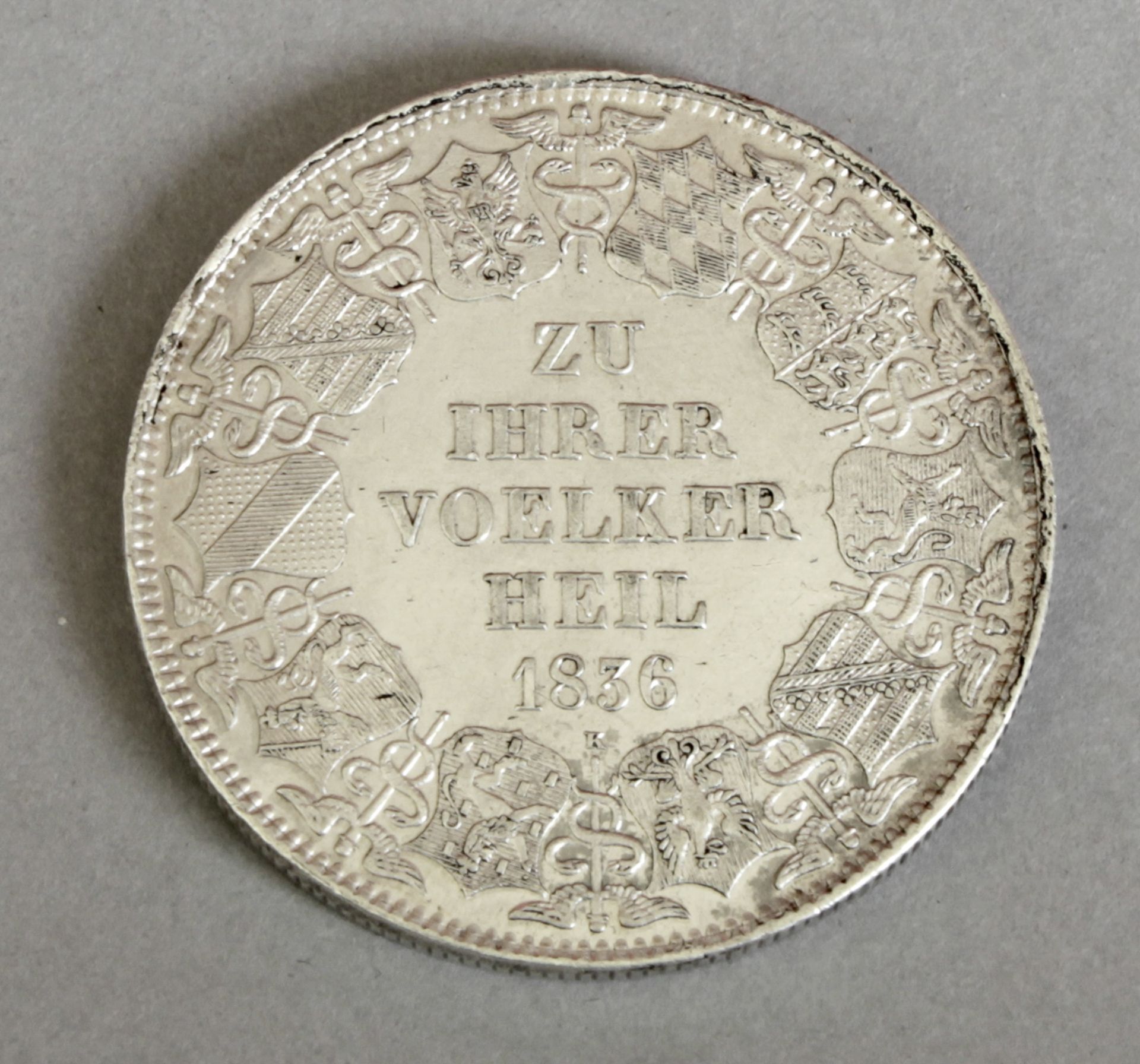 Zollvereins-Kronentaler, Baden 1836 K, Leopold (1830-1852) - Image 2 of 2