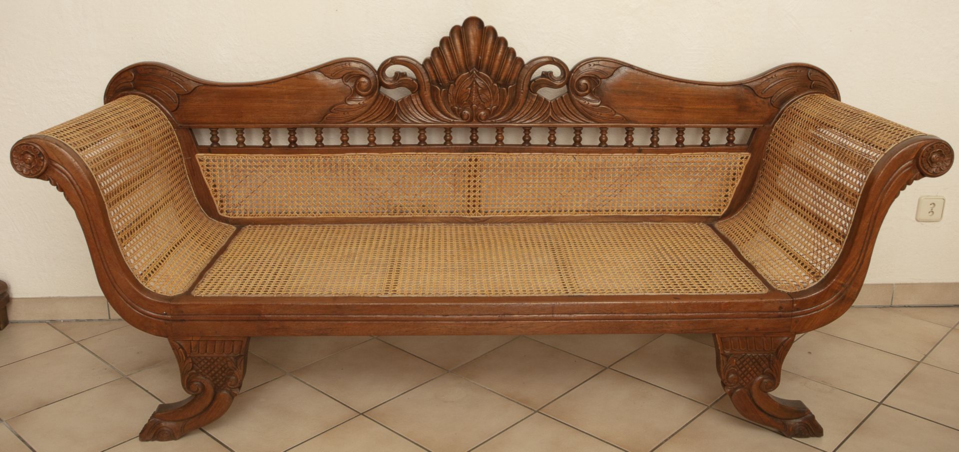 Sofa Indonesien, um 1900 - Image 2 of 2