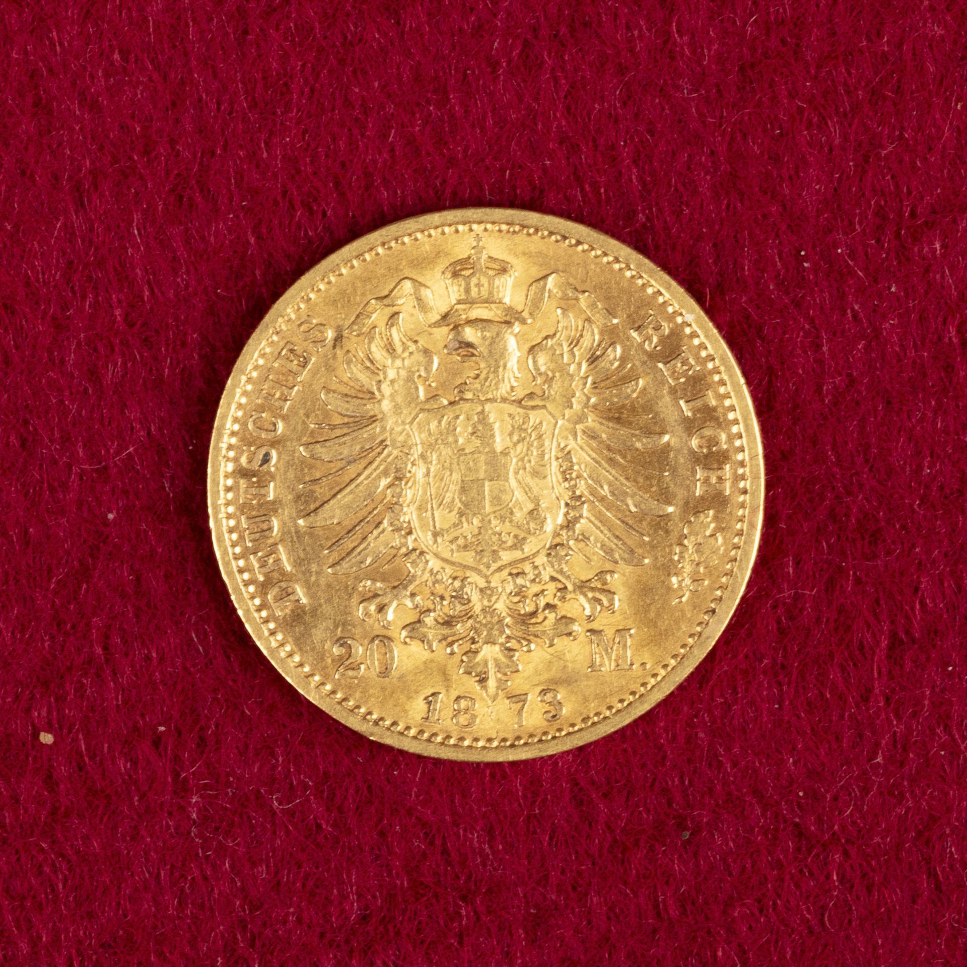 Goldmünze, 20 Mark, 1873 A, Wilhelm I. (Preußen)
