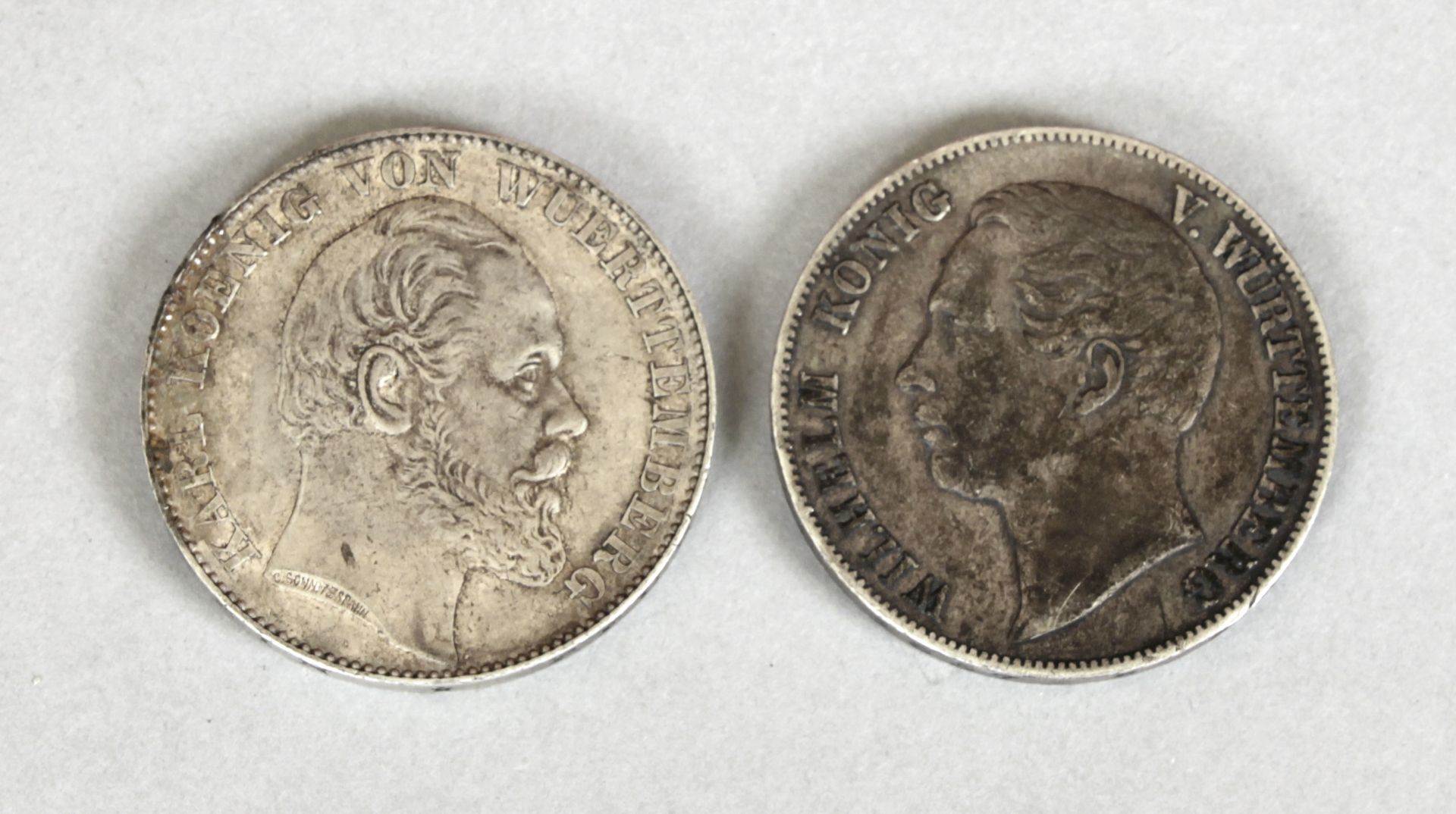 2 Münzen Württemberg