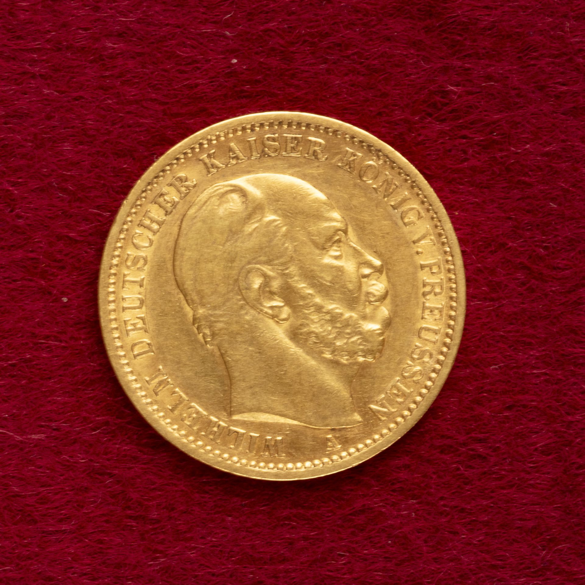 Goldmünze, 20 Mark, 1873 A, Wilhelm I. (Preußen) - Image 2 of 2