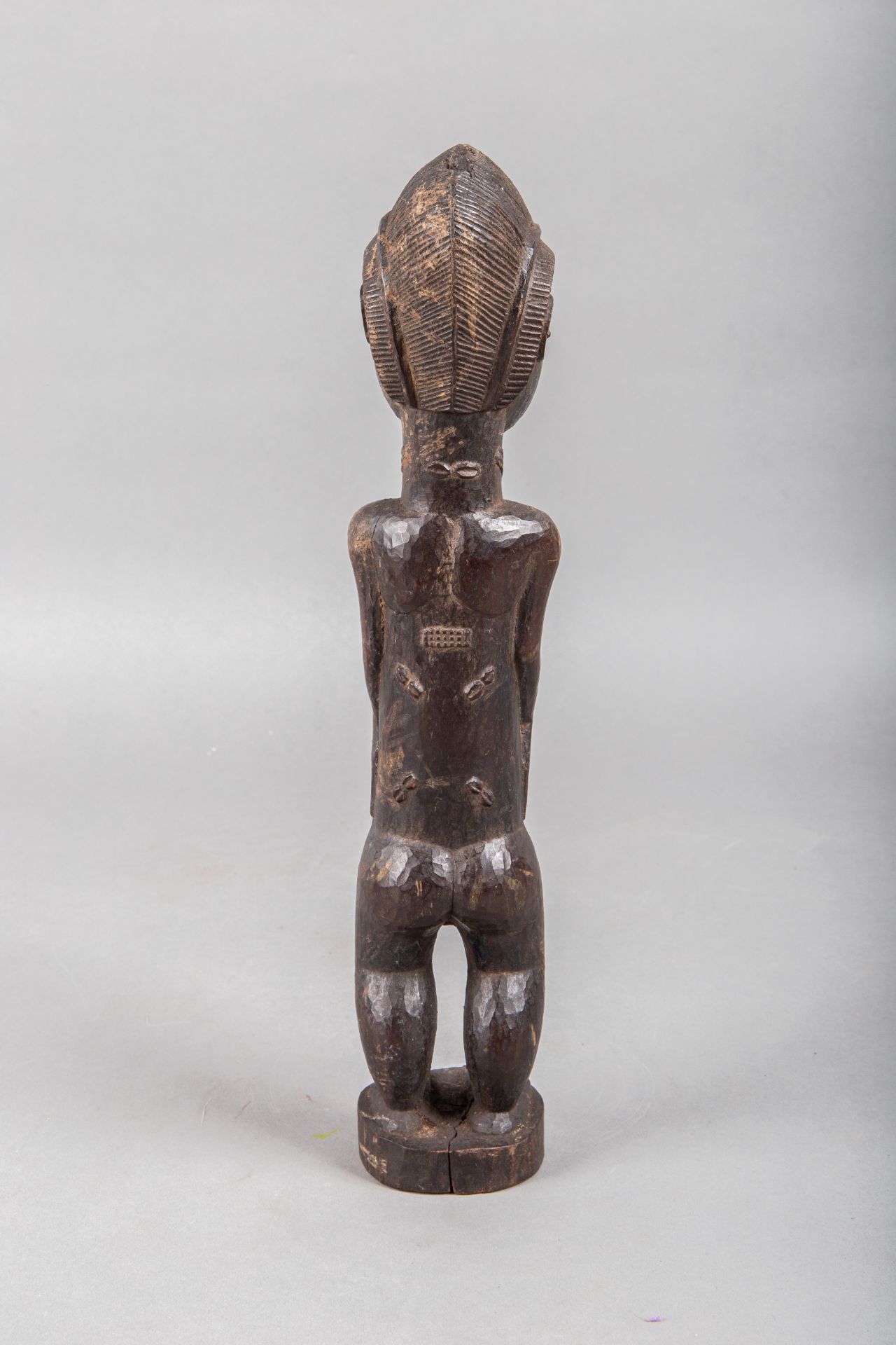 Stehende weibliche Figur 'blolo bla', Holz, Elfenbeinküste - Bild 2 aus 4