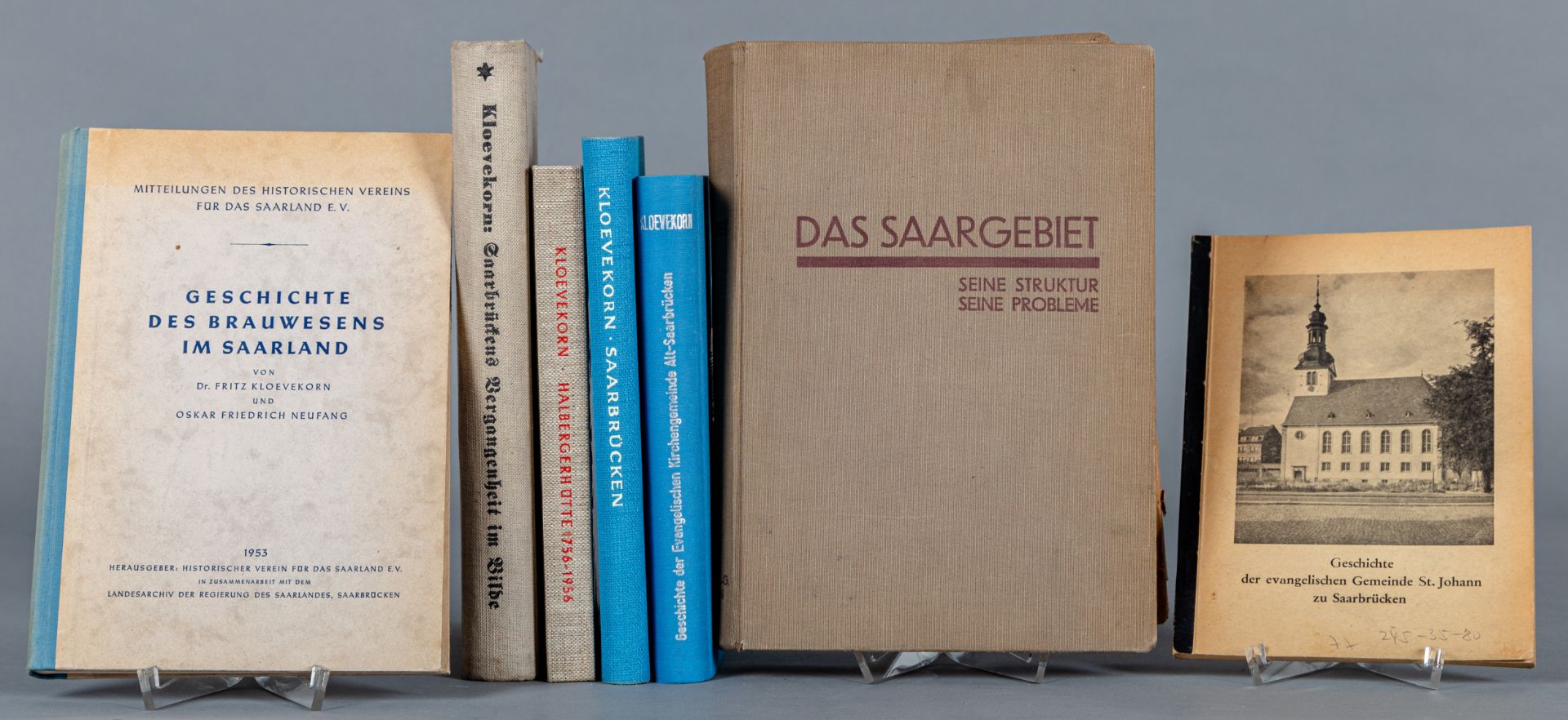Fritz Kloevekorn (1885-1964), Bücher über die Geschichte des Saarlandes