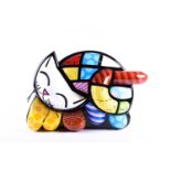 Romero Britto (b.1963) Brazilian, a large limited edition three-dimensional abstract figure of a