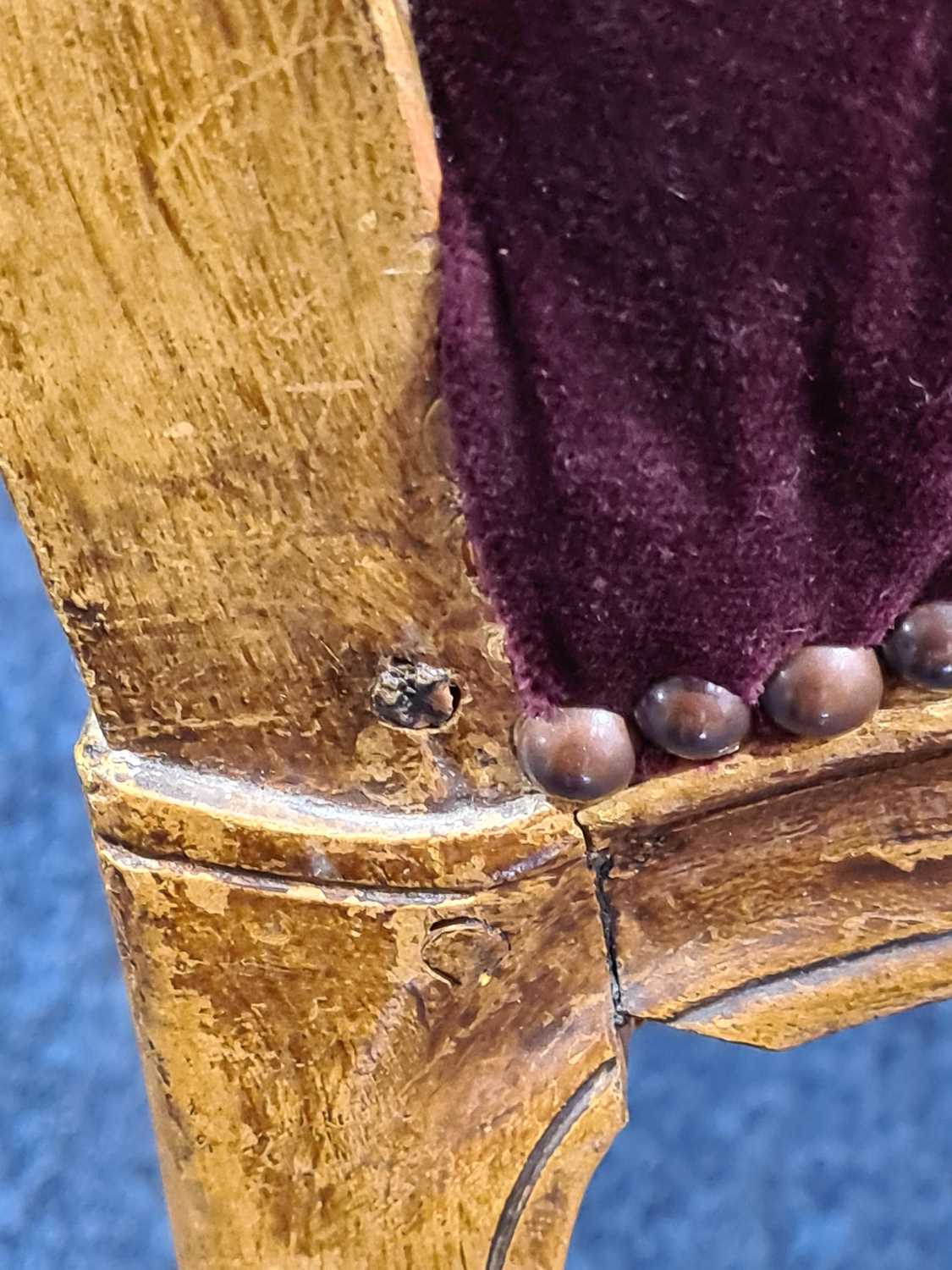 A French carved, gilded and upholstered armchair, late 19th/early 20th century, together with two - Image 7 of 24