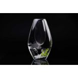 A Vicke Lindstrand Kosta Boda 'Seaweed' art glass vase, numbered LG 349, 21.5 cm high.Condition