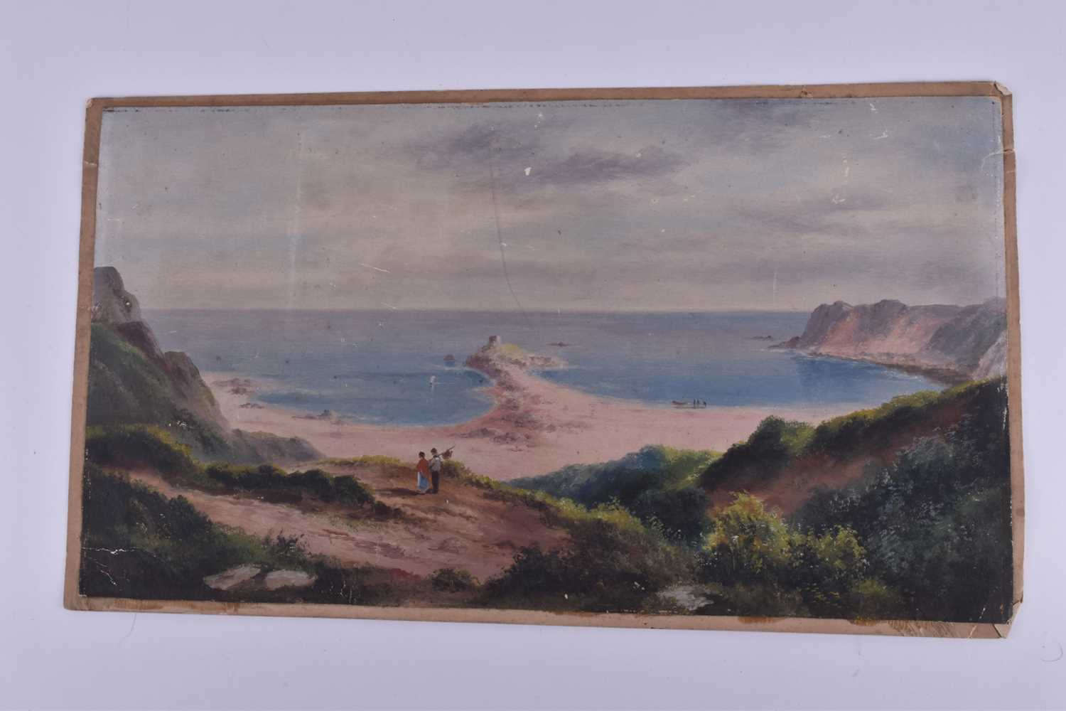 Two 19th century oil paintings depicting Irish castles 'Ruig Rowe' & 'Carrignacurra', unsigned, - Image 2 of 11