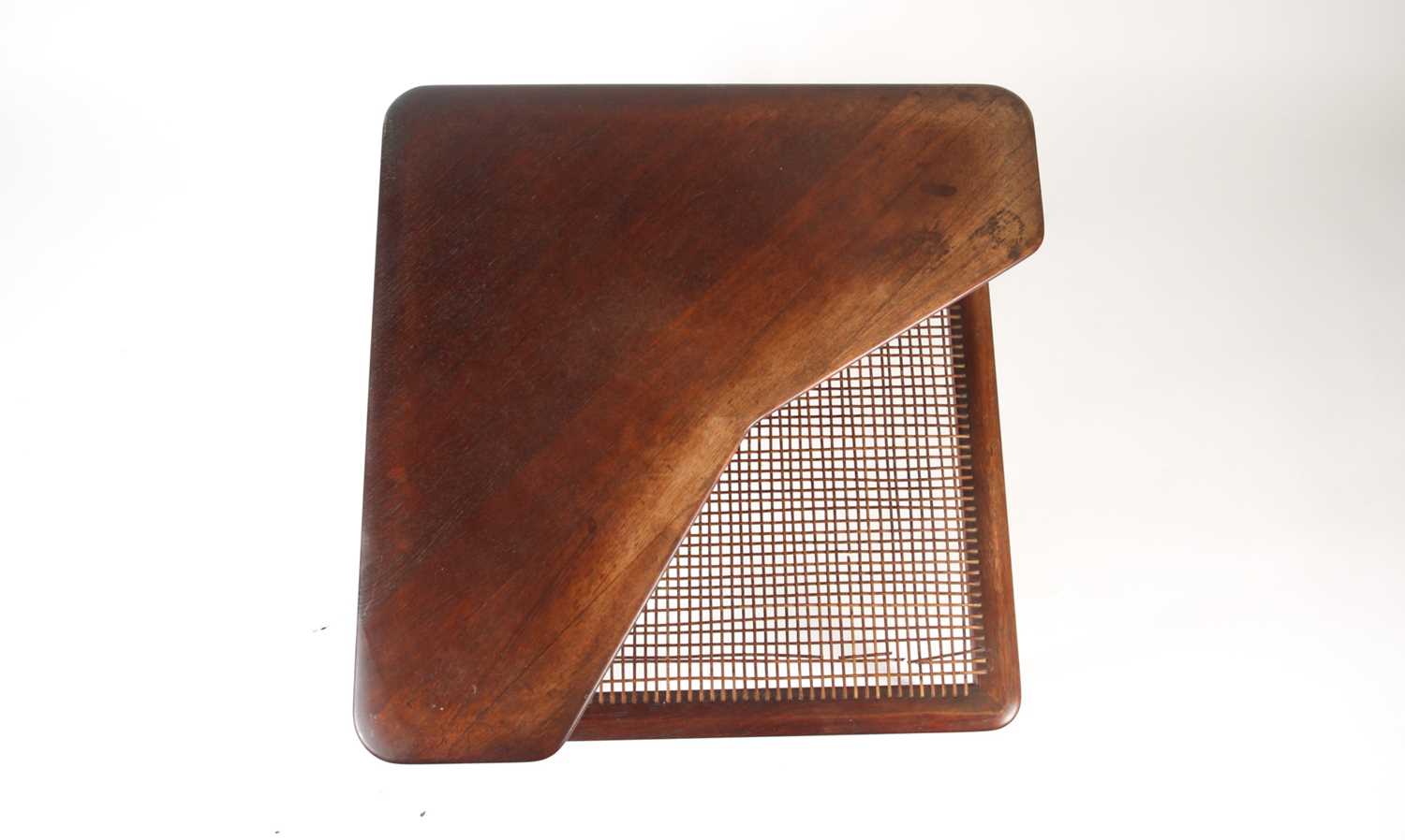 A Danish 1960s "Minerva" teak and split cane coffee table by Peter Hvidt & Orla Molgaard-Nielsen for - Image 8 of 9