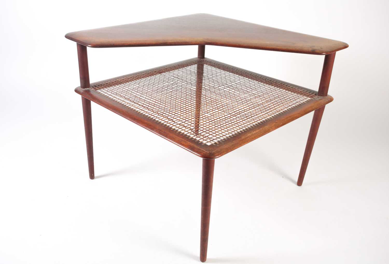 A Danish 1960s "Minerva" teak and split cane coffee table by Peter Hvidt & Orla Molgaard-Nielsen for - Image 2 of 9